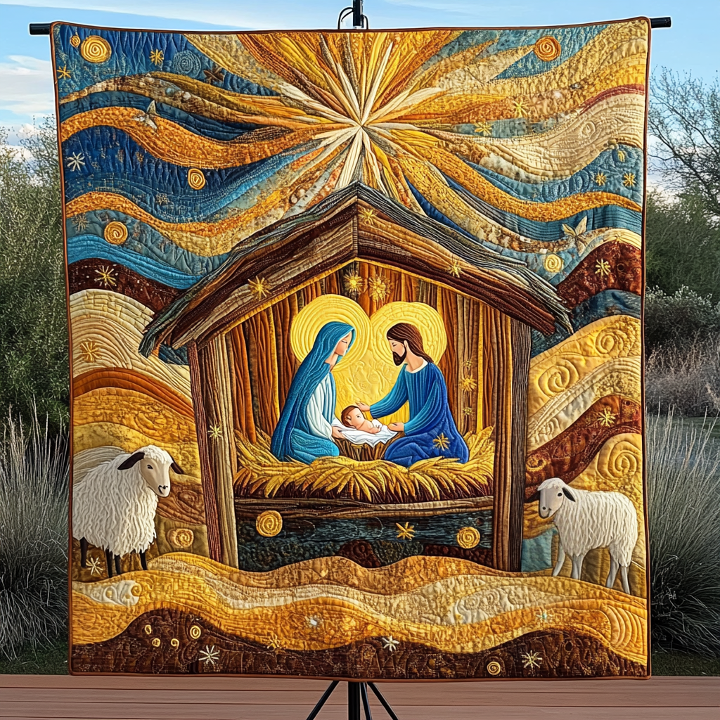 Joyous Arrival Quilted Blanket Gifts For Horse Lovers Joyous Arrival Quilted Blanket Gifts For Horse Lovers
