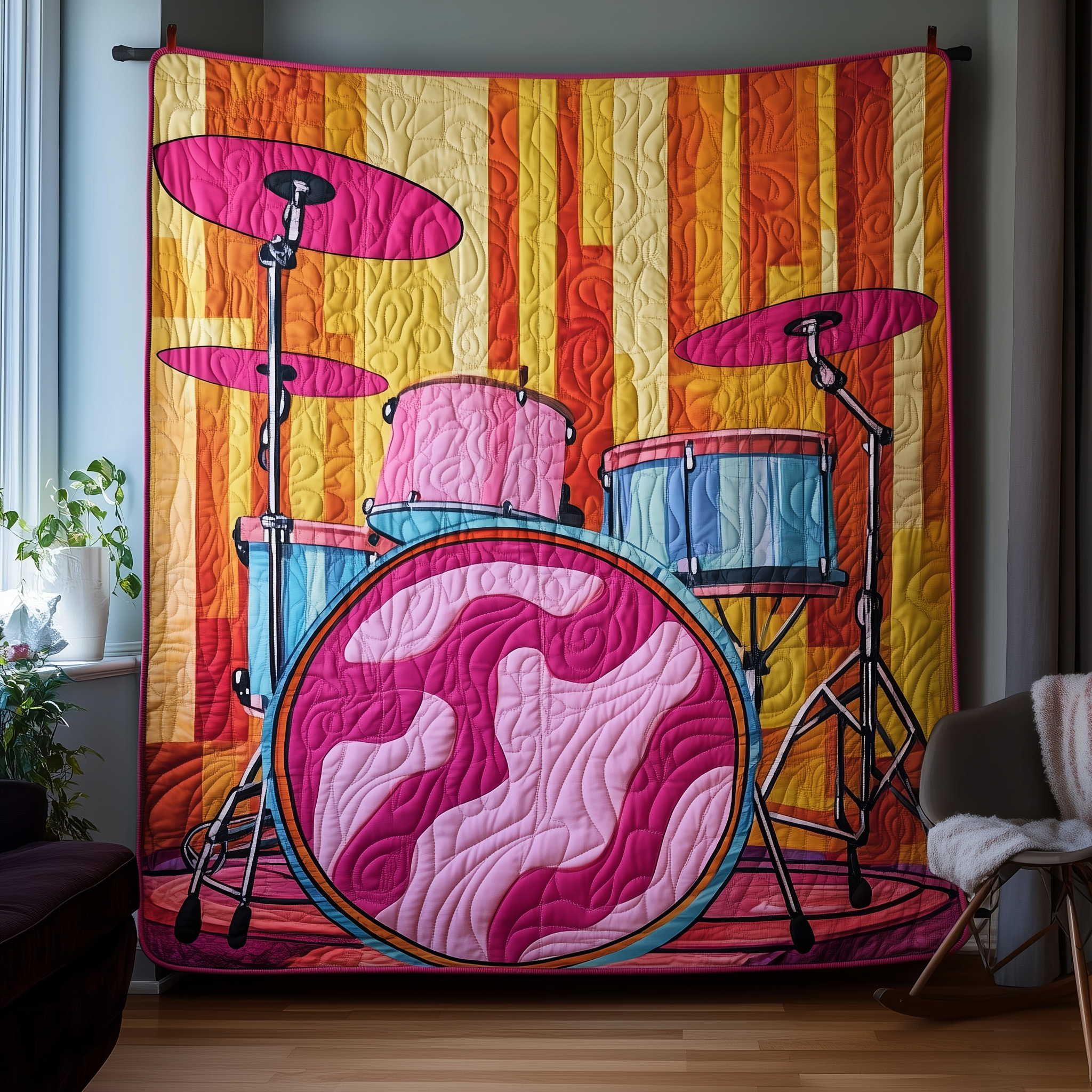 Just A Girl Who Loves Playing Drums Quilted Blanket Feel the Magic of Family Time with a Blanket That Fits All Just A Girl Who Loves Playing Drums Quilted Blanket Feel the Magic of Family Time with a Blanket That Fits All