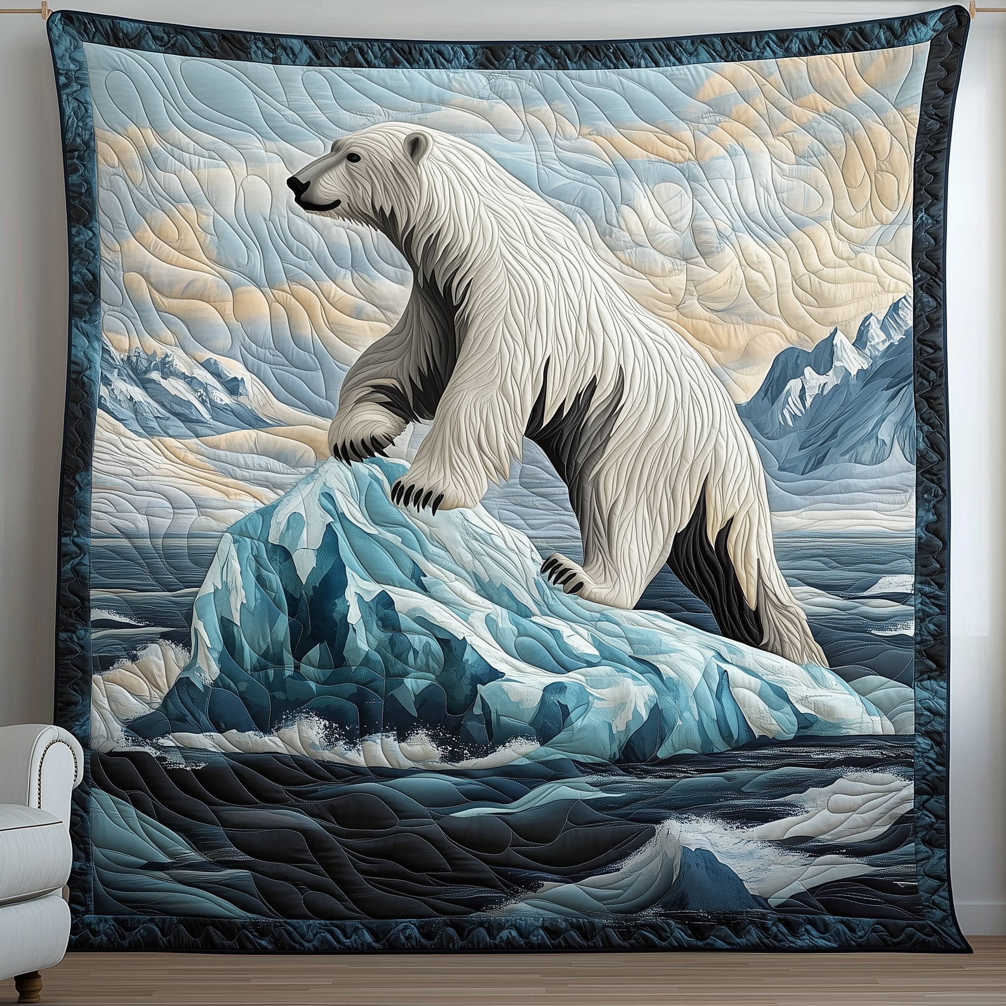 King of the Frozen Realm Quilted Blanket Throw Blankets For Couch Mother's Day Gifts For New Moms King of the Frozen Realm Quilted Blanket Throw Blankets For Couch Mother's Day Gifts For New Moms