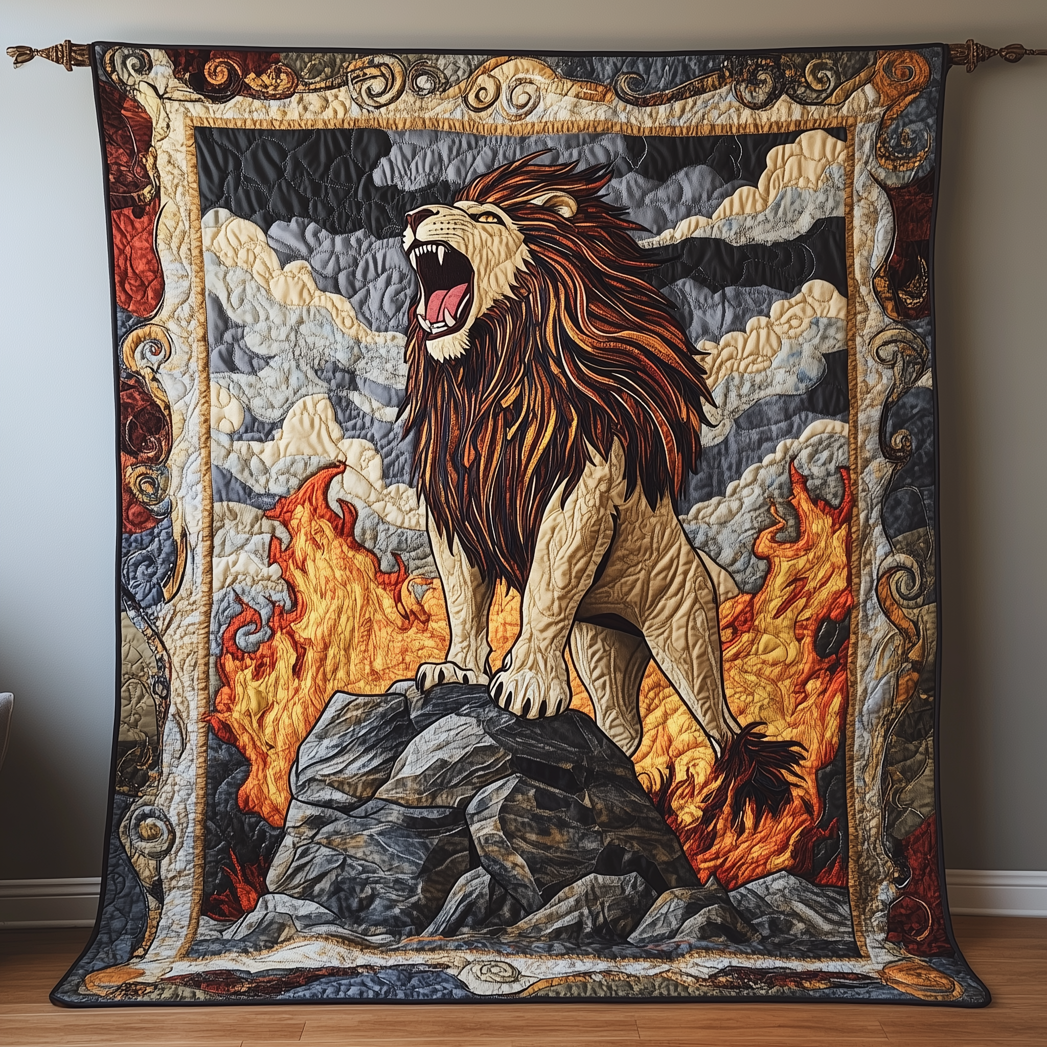 King of the Jungle Quilted Blanket Throw Blankets For Couch Dad Fathers Day Gifts King of the Jungle Quilted Blanket Throw Blankets For Couch Dad Fathers Day Gifts