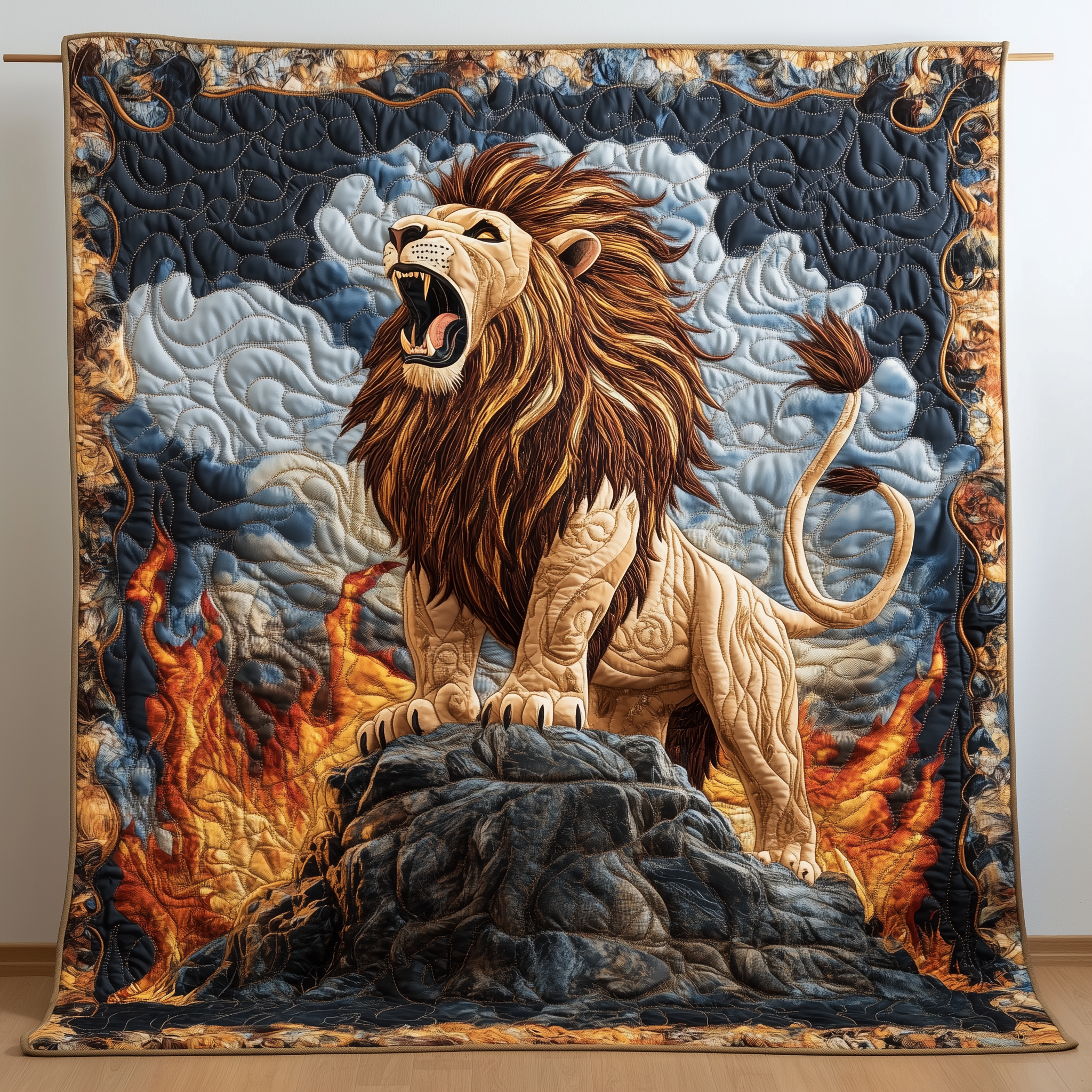 King of the Jungle Quilted Blanket Throw Blankets For Couch Father Daughter Gifts King of the Jungle Quilted Blanket Throw Blankets For Couch Father Daughter Gifts