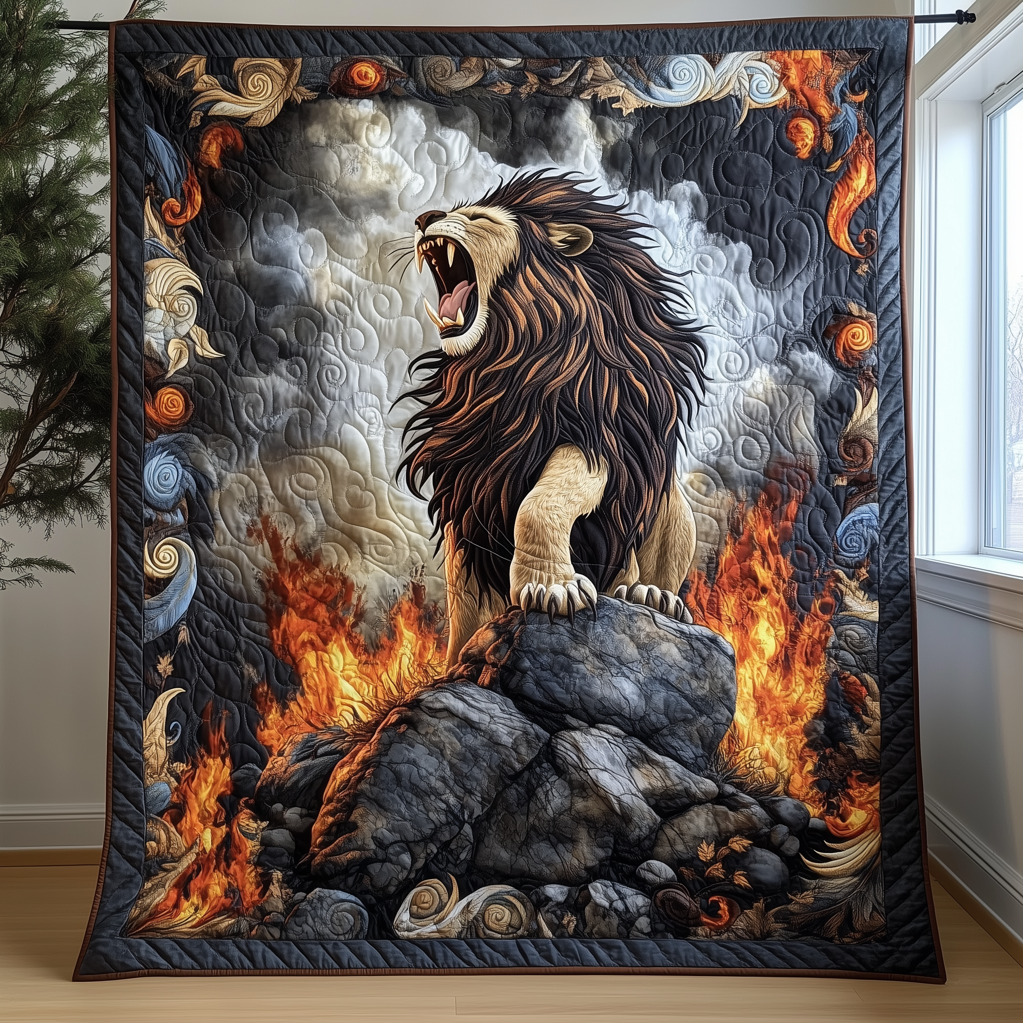 King of the Jungle Quilted Blanket Throw Blankets For Couch Father In Law Gifts Dad's Day King of the Jungle Quilted Blanket Throw Blankets For Couch Father In Law Gifts Dad's Day