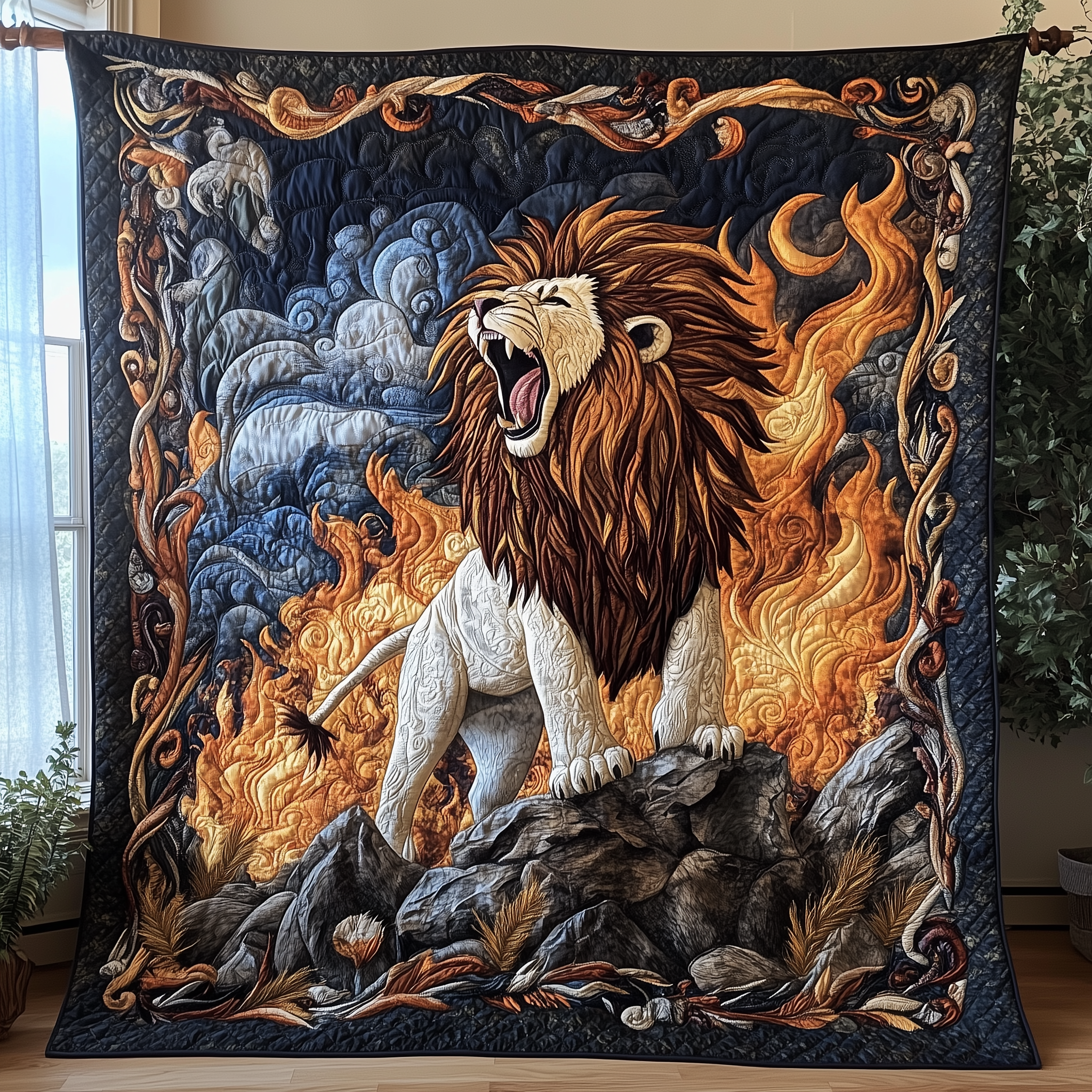 King of the Jungle Quilted Blanket Throw Blankets For Couch Father's Day Presents King of the Jungle Quilted Blanket Throw Blankets For Couch Father's Day Presents