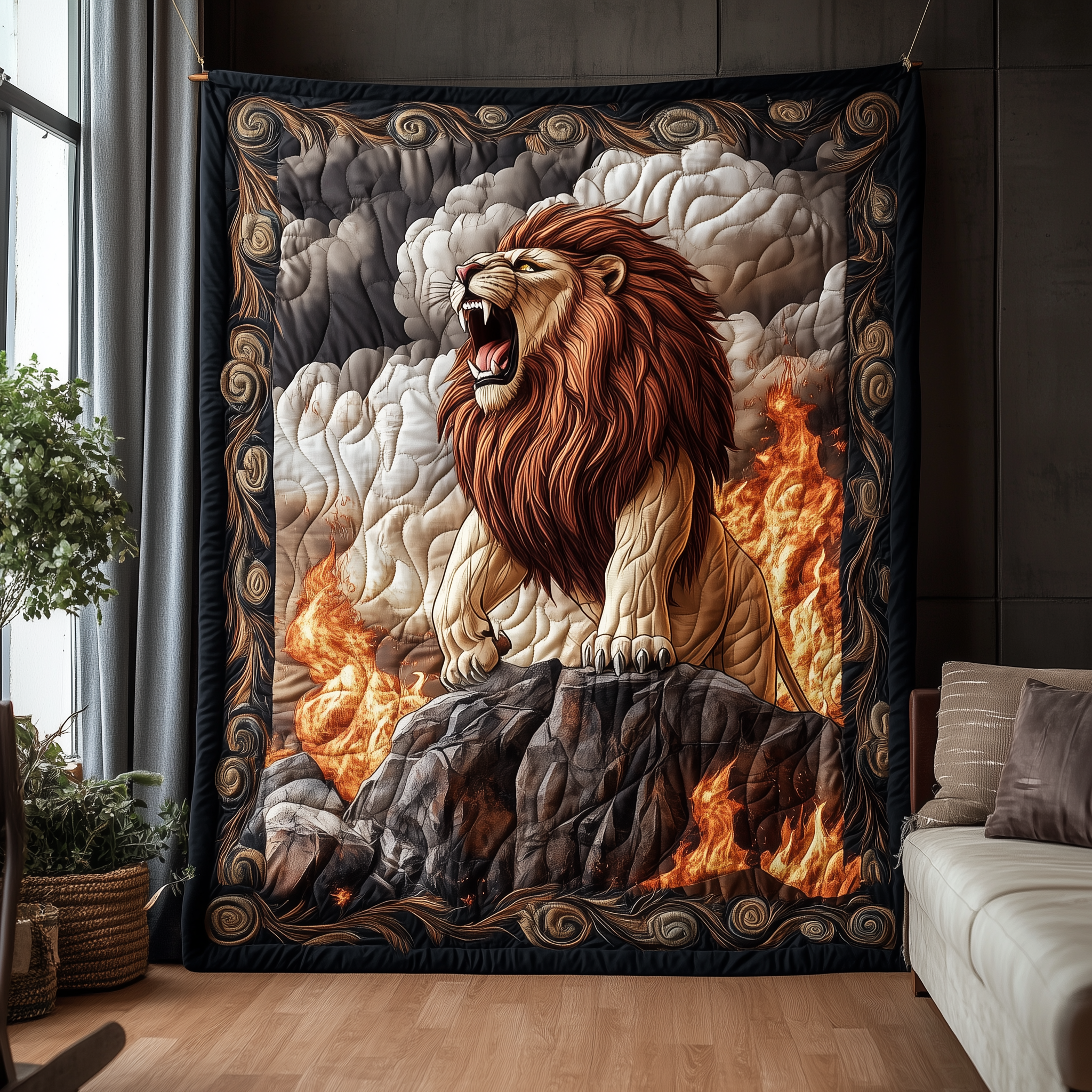 King of the Jungle Quilted Blanket Throw Blankets For Couch Top Father's Day Gifts King of the Jungle Quilted Blanket Throw Blankets For Couch Top Father's Day Gifts