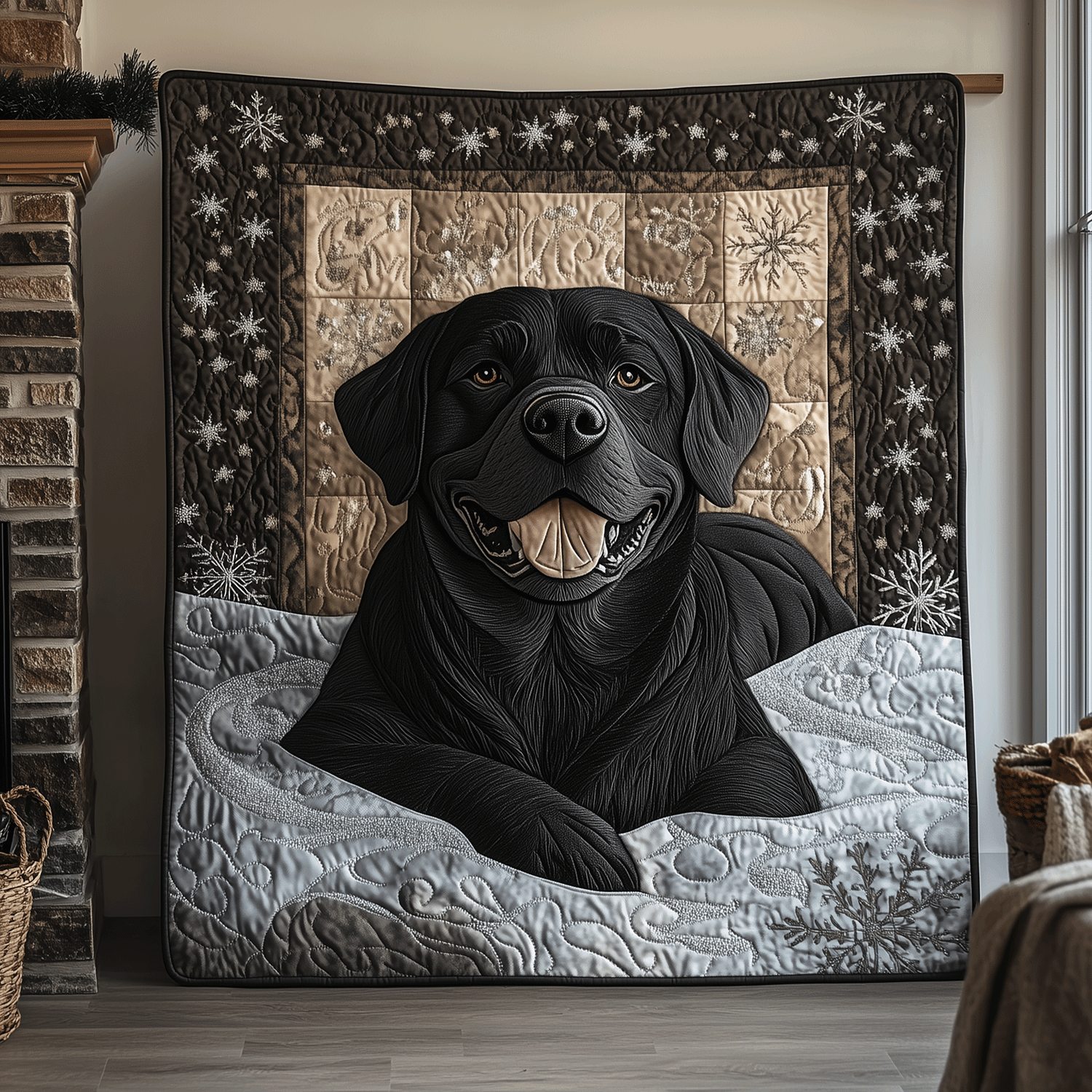 Labrador Calm Drift Quilted Blanket Labrador Themed Gifts Labrador Calm Drift Quilted Blanket Labrador Themed Gifts