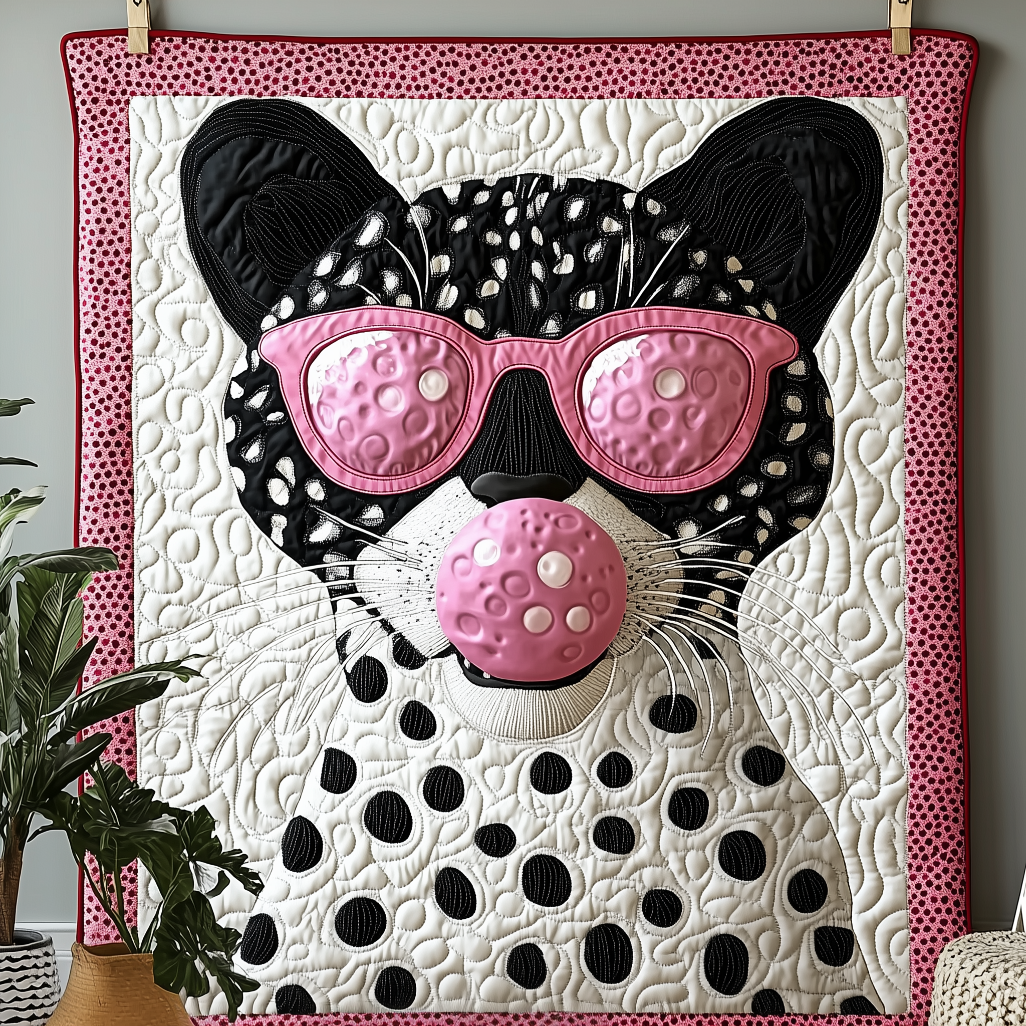 Leopard Lady Quilted Blanket Unique Throw Blanket Item Merch Gifts For Sisters Leopard Lady Quilted Blanket Unique Throw Blanket Item Merch Gifts For Sisters