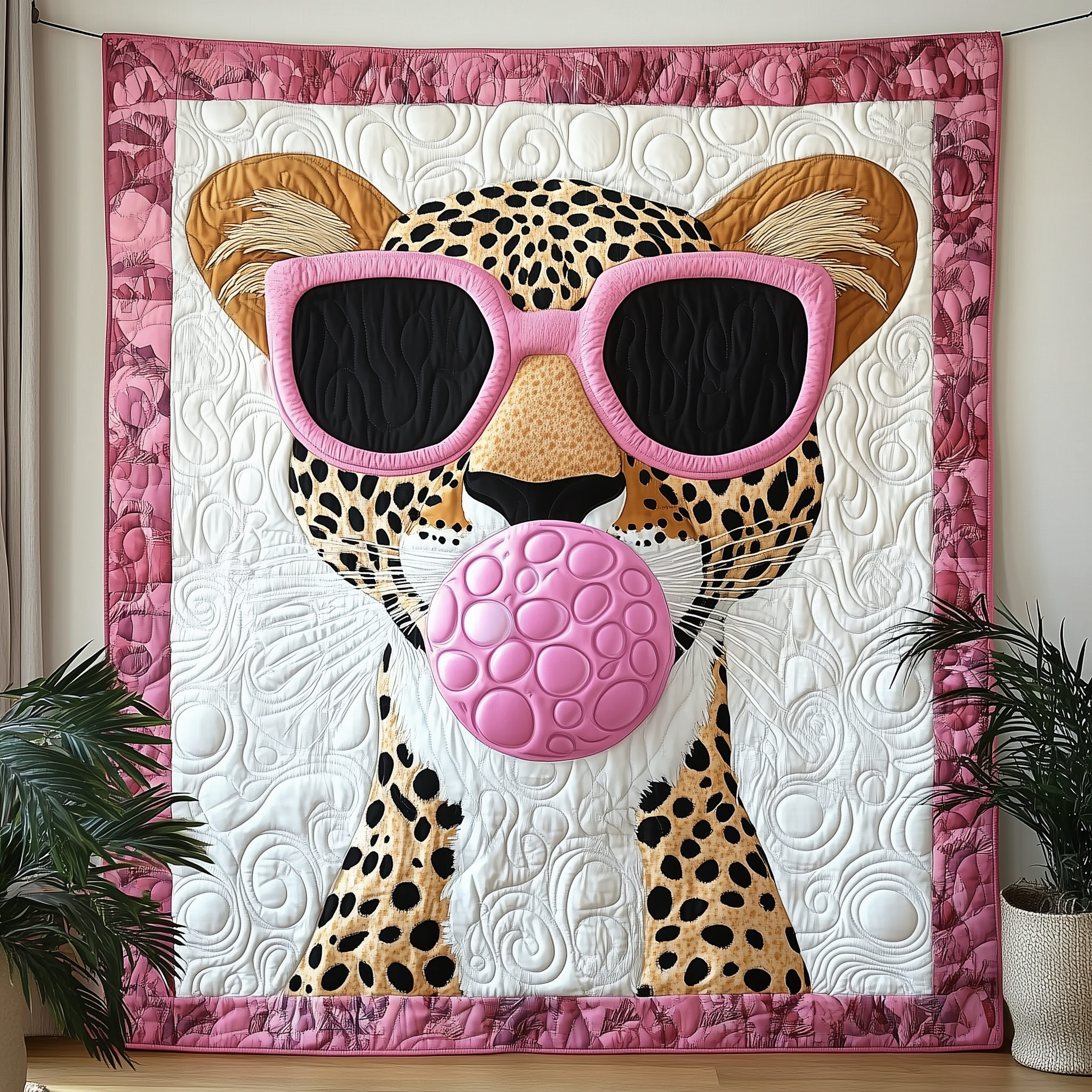 Leopard Lady Quilted Blanket Unique Throw Blanket Item Merch Gifts For Women Leopard Lady Quilted Blanket Unique Throw Blanket Item Merch Gifts For Women