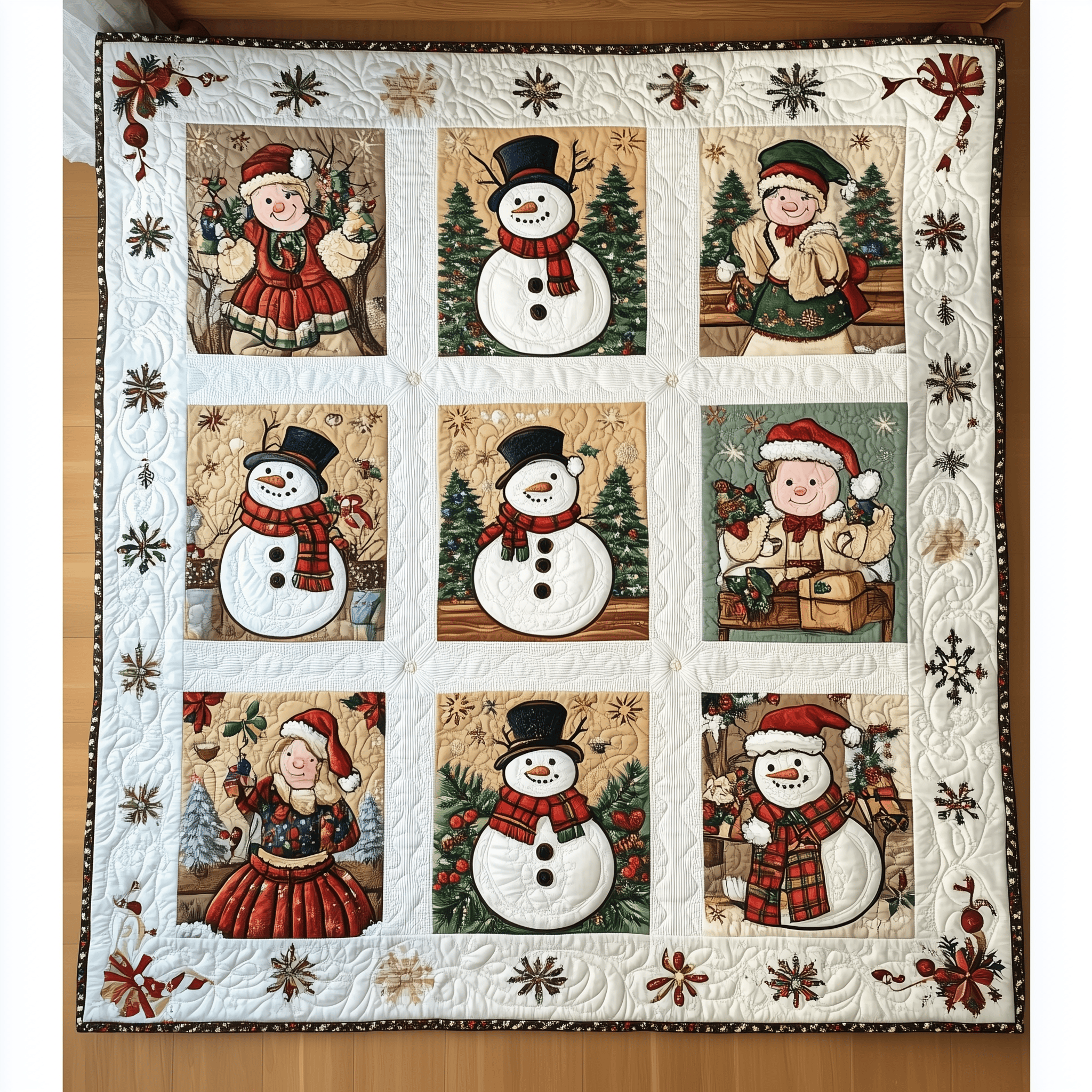 Let It Snow Vintage Quilted Blanket A Blanket for Every Season and Every Mood Let It Snow Vintage Quilted Blanket A Blanket for Every Season and Every Mood