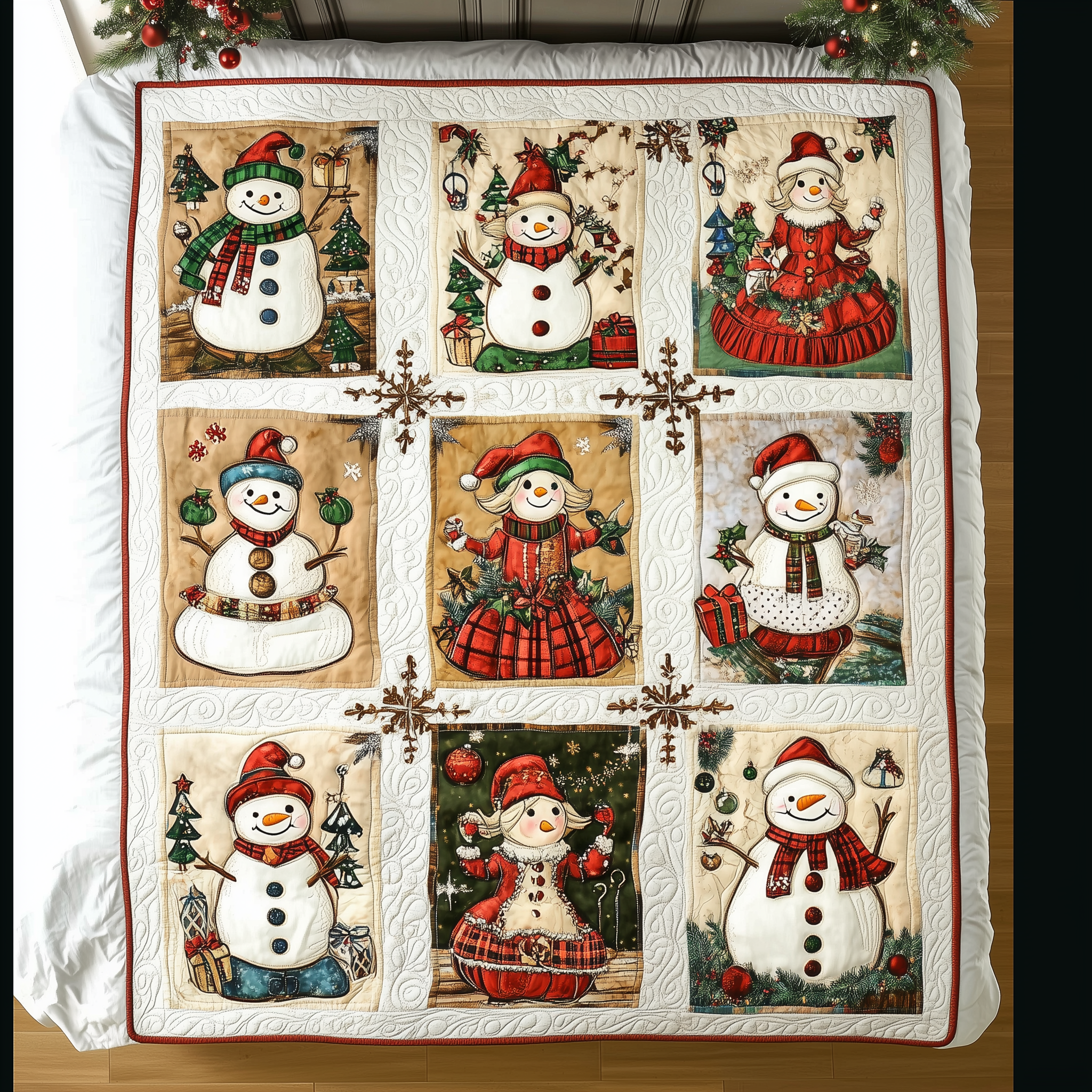 Let It Snow Vintage Quilted Blanket Best Couch Throw Blanket Christmas Gift For Wife Let It Snow Vintage Quilted Blanket Best Couch Throw Blanket Christmas Gift For Wife