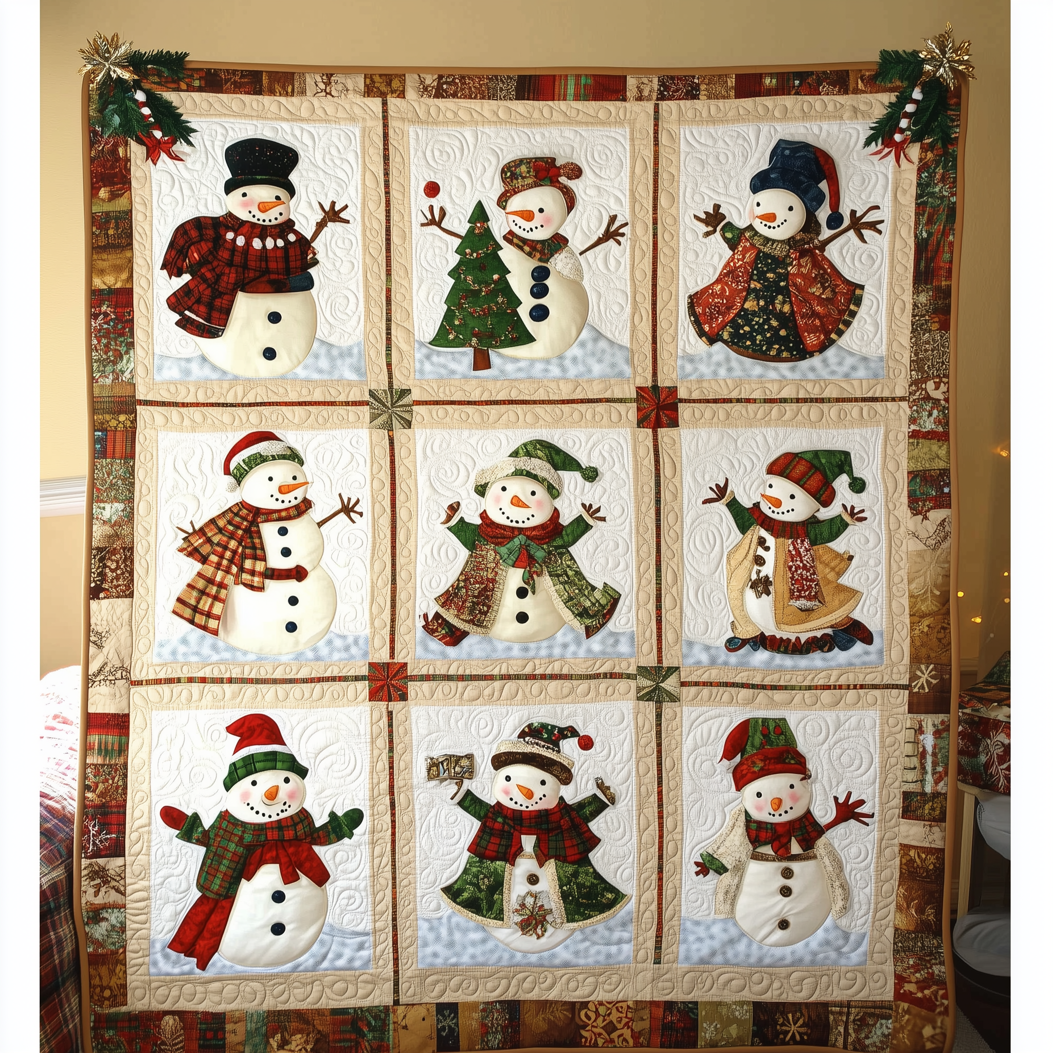 Let It Snow Vintage Quilted Blanket Best Throws For Sofas Christmas Gift For Girlfriend Let It Snow Vintage Quilted Blanket Best Throws For Sofas Christmas Gift For Girlfriend