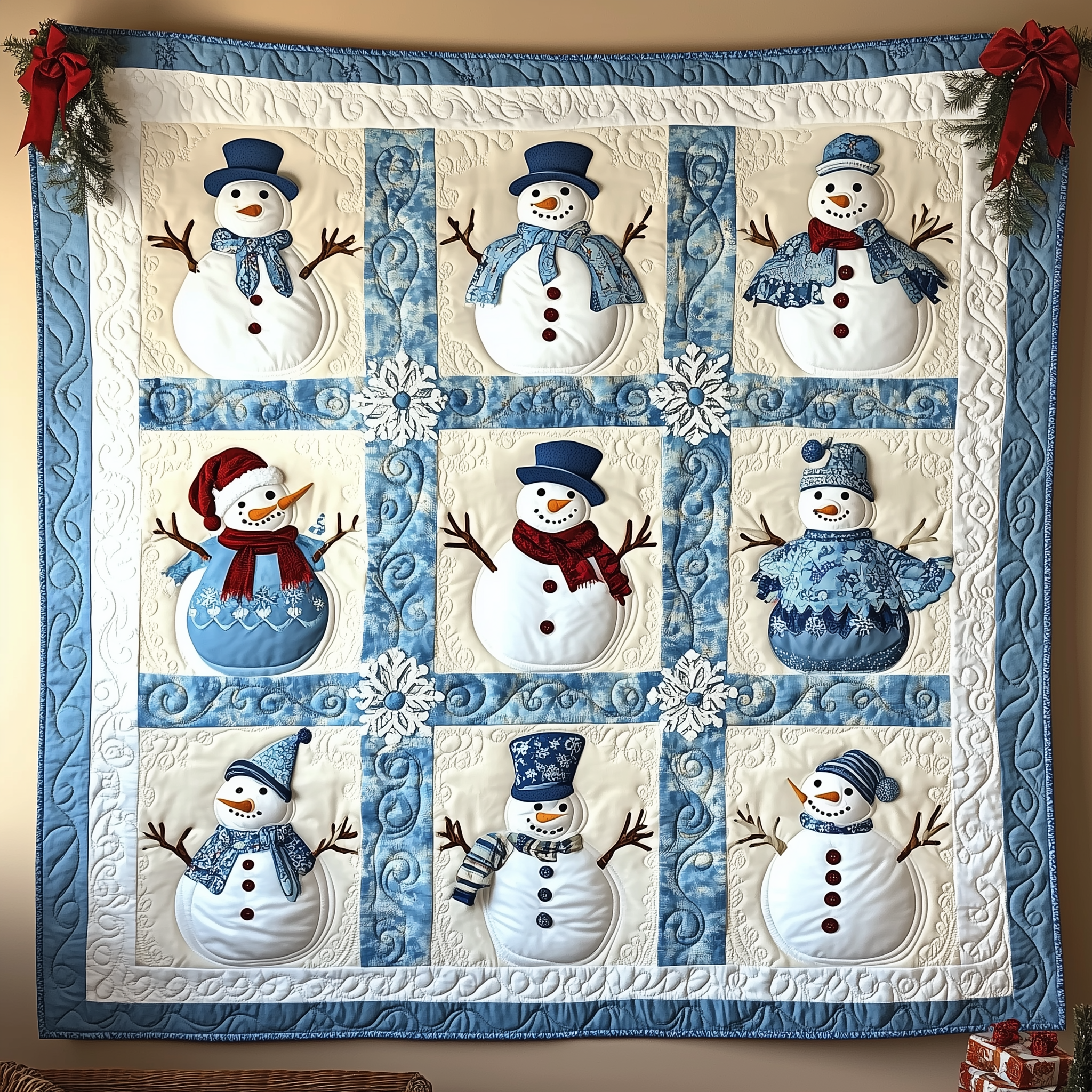 Let It Snow Vintage Quilted Blanket Best Throws For Sofas Christmas Presents For Mom Let It Snow Vintage Quilted Blanket Best Throws For Sofas Christmas Presents For Mom