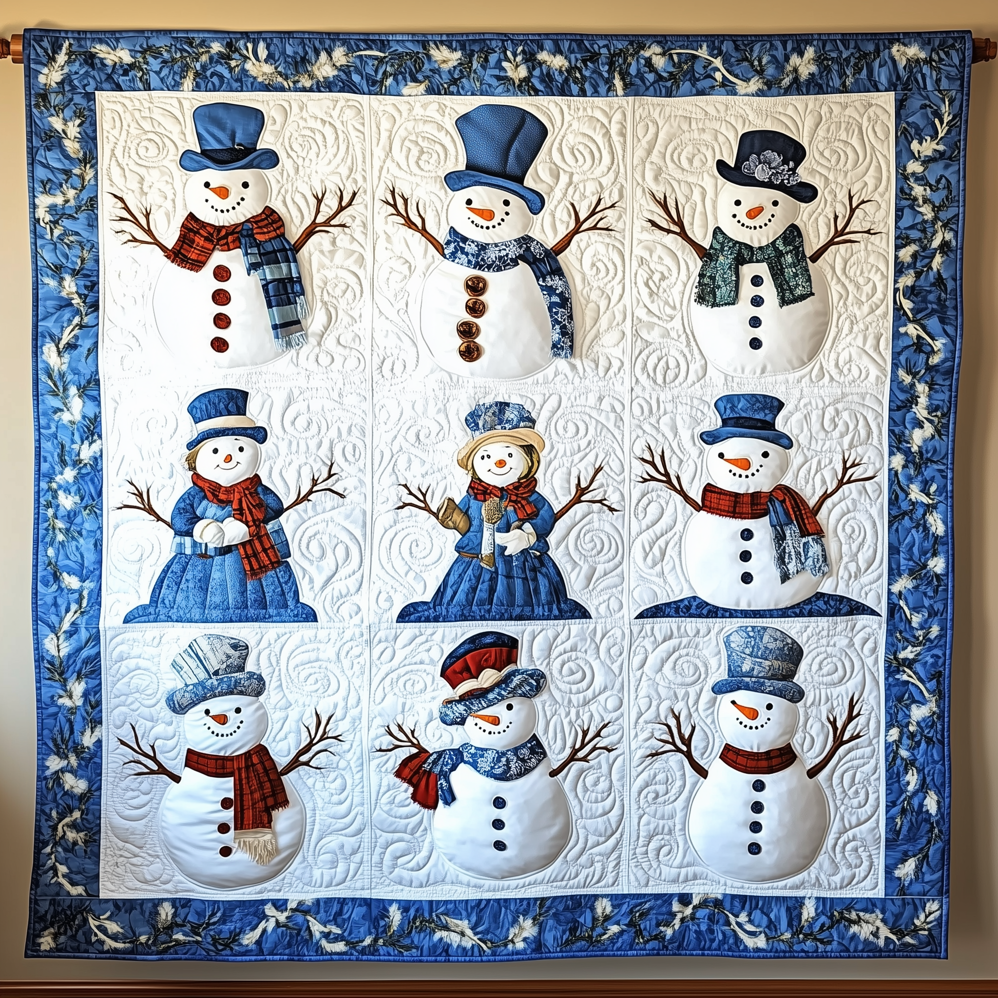 Let It Snow Vintage Quilted Blanket Cute Unique Blanket Best Christmas Gifts For Girlfriend Let It Snow Vintage Quilted Blanket Cute Unique Blanket Best Christmas Gifts For Girlfriend