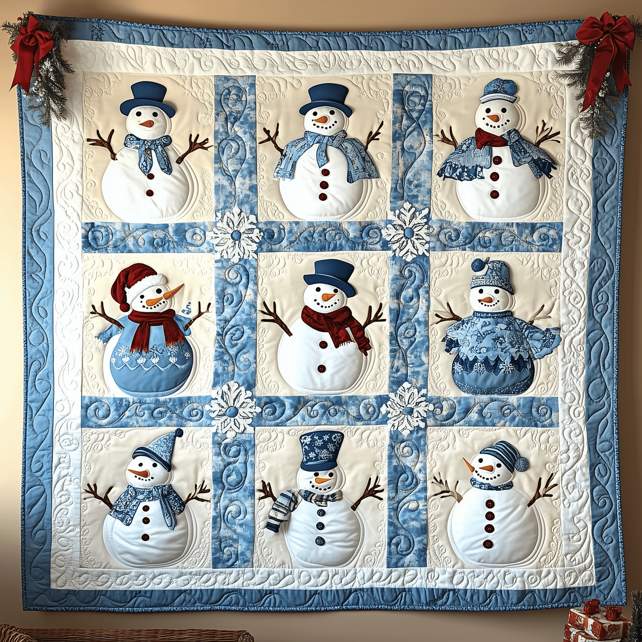 Let It Snow Vintage Quilted Blanket Enjoy Cozy Moments Together with the Perfect Blanket Let It Snow Vintage Quilted Blanket Enjoy Cozy Moments Together with the Perfect Blanket