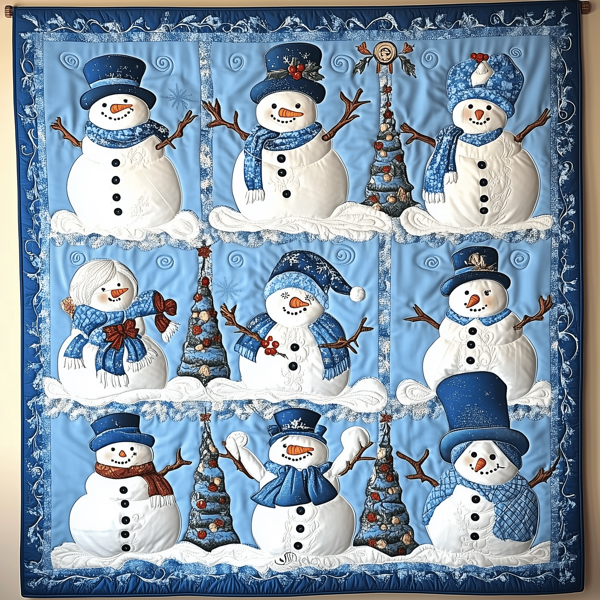 Let It Snow Vintage Quilted Blanket Feel Like Royalty with a Blanket Fit for Kings Let It Snow Vintage Quilted Blanket Feel Like Royalty with a Blanket Fit for Kings
