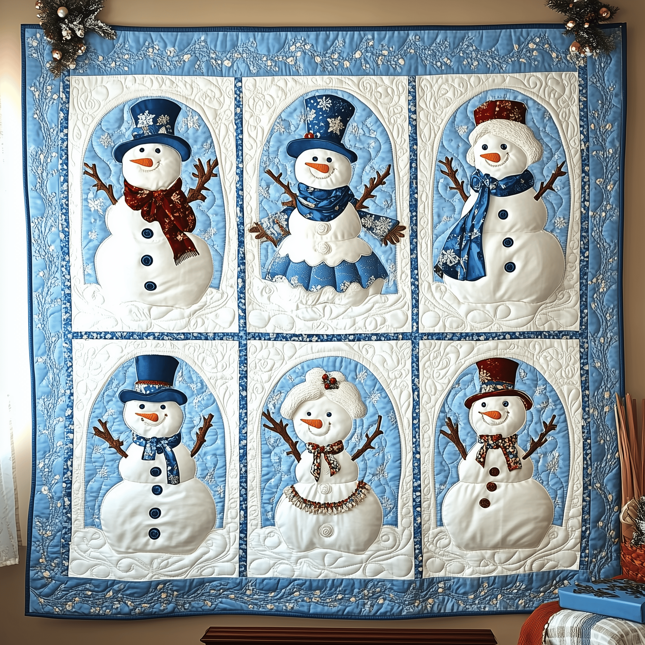 Let It Snow Vintage Quilted Blanket Feel the Magic of Family Time with a Blanket That Fits All Let It Snow Vintage Quilted Blanket Feel the Magic of Family Time with a Blanket That Fits All