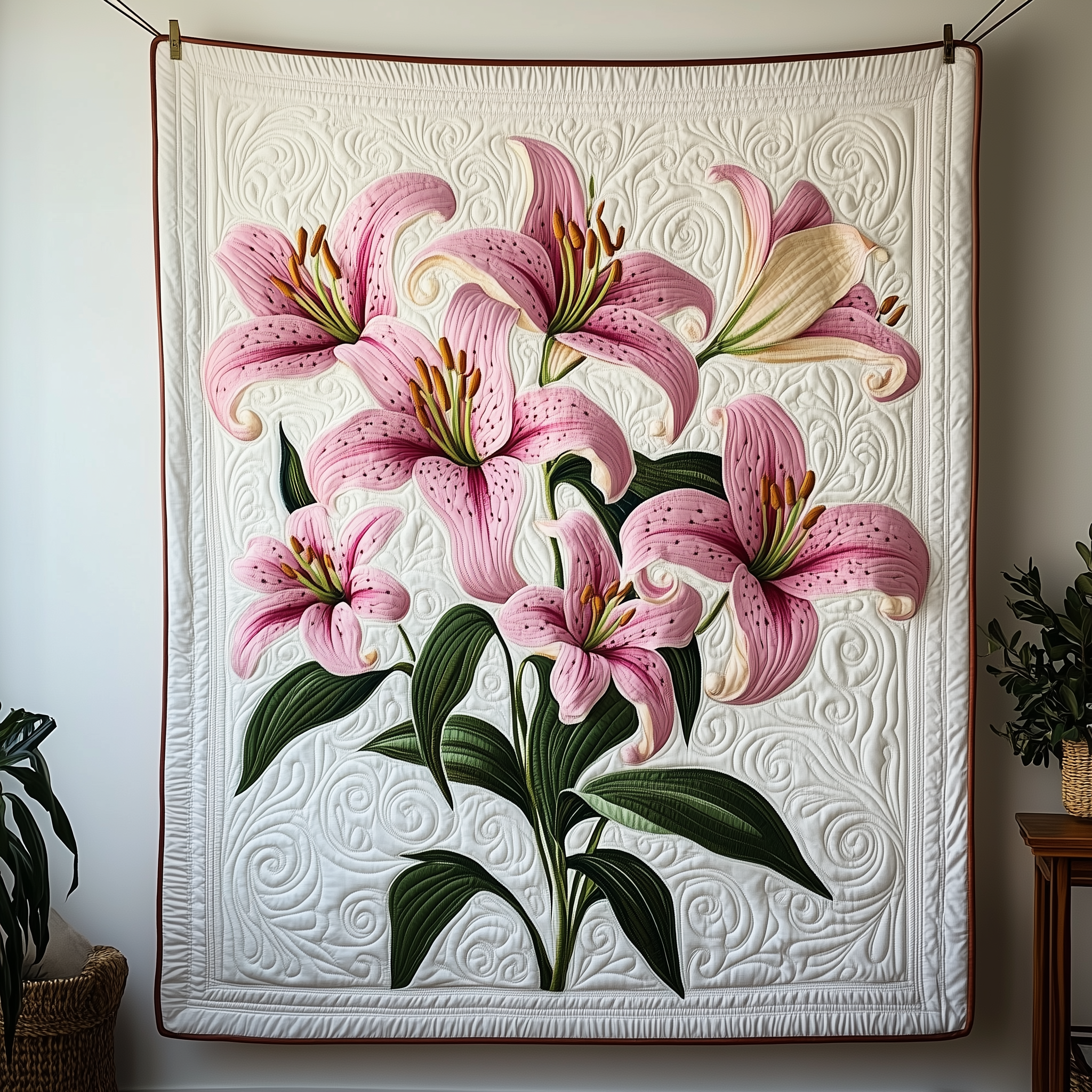 Lily Serenity Quilted Blanket Unique Throw Blanket Item Merch Top 10 Mother's Day Gift Ideas Lily Serenity Quilted Blanket Unique Throw Blanket Item Merch Top 10 Mother's Day Gift Ideas