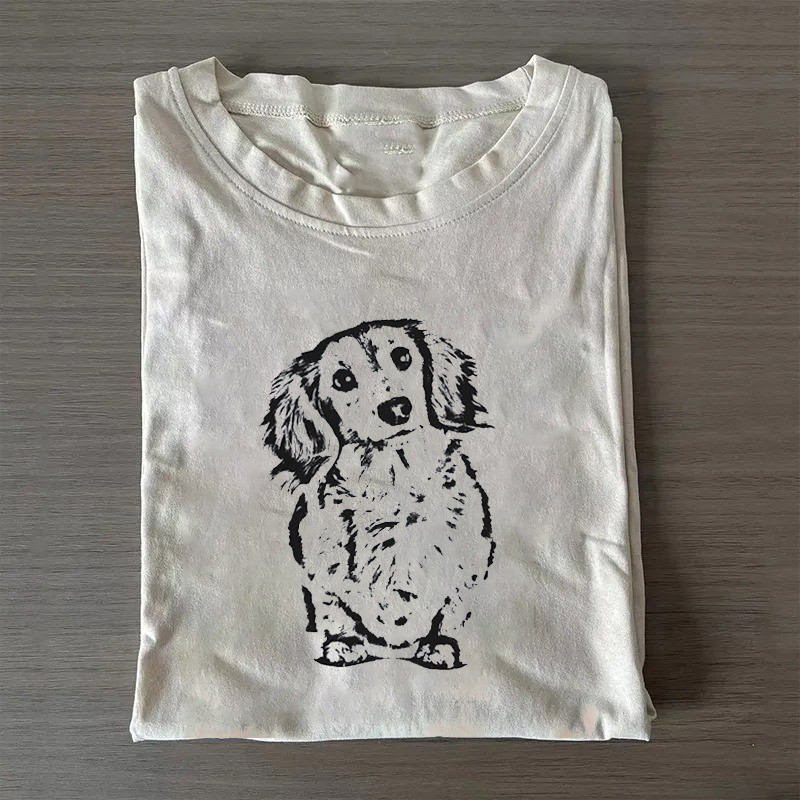 Long Haired Dachshund T-Shirt Doxie Cute Shirt Mothers Day Present Ideas Long Haired Dachshund T-Shirt Doxie Cute Shirt Mothers Day Present Ideas
