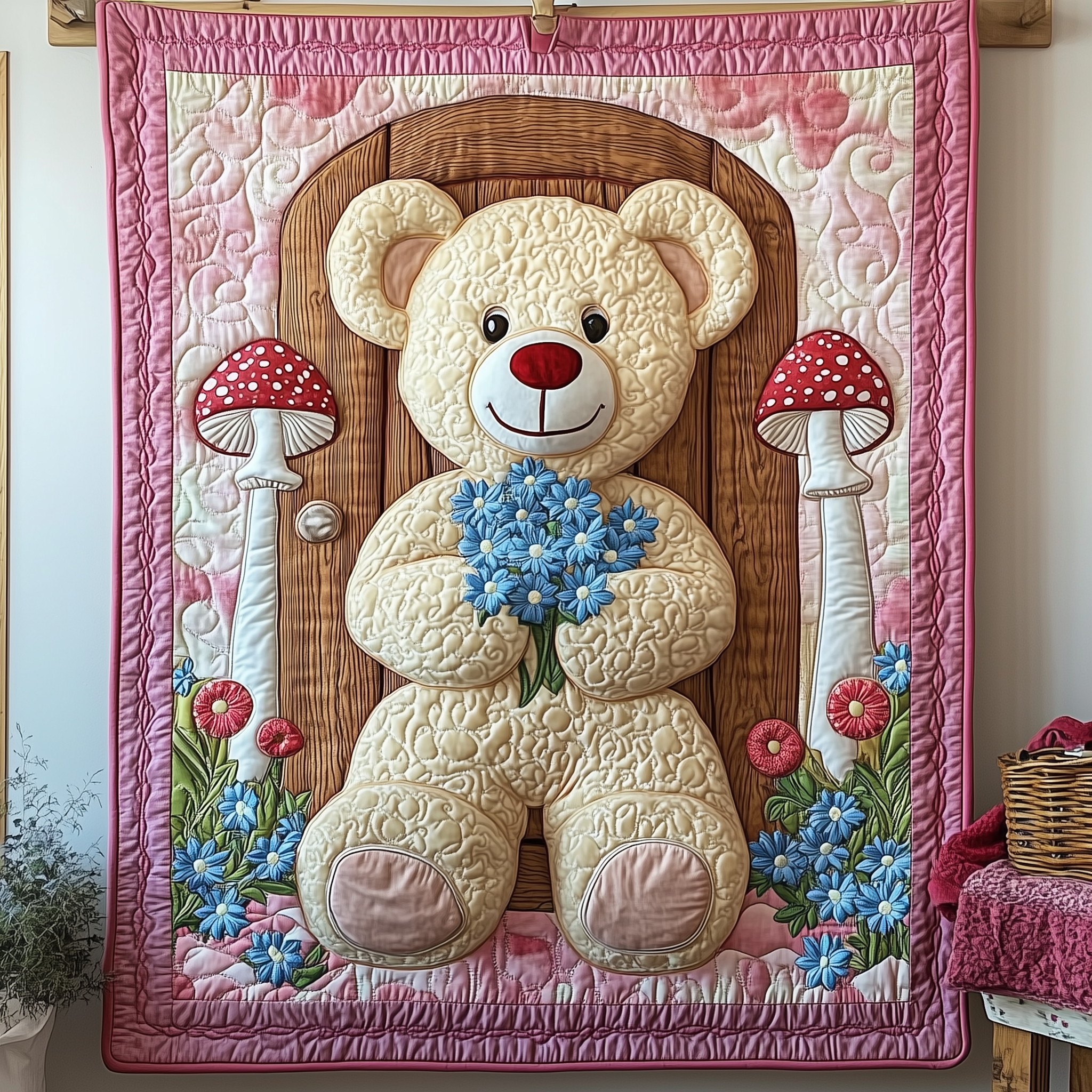 Love Bear For Her Quilted Blanket Unique Blankets And Throws Valentines For Him Love Bear For Her Quilted Blanket Unique Blankets And Throws Valentines For Him