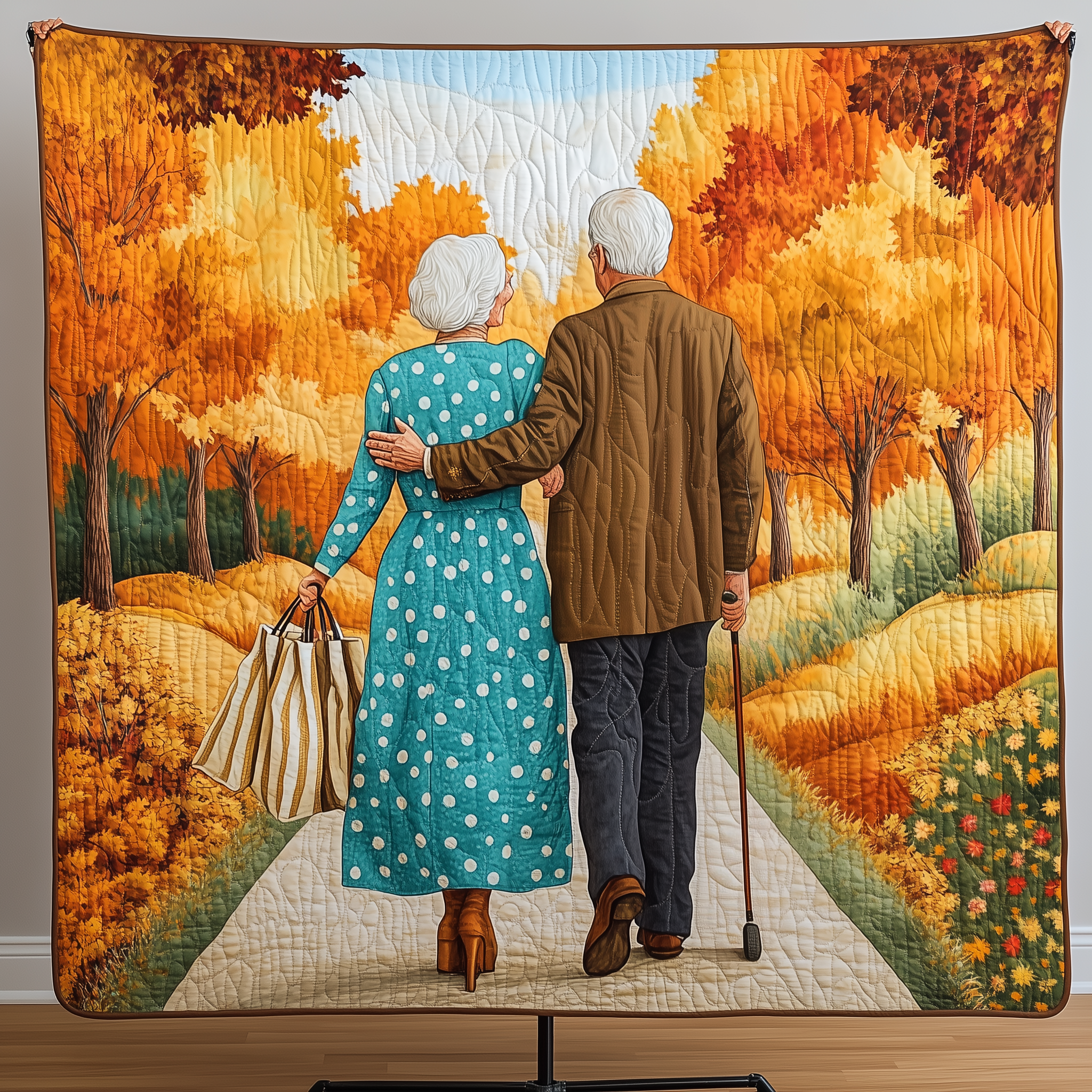 Love's Eternal Pathway Quilted Blanket Create Warm Memories with Our Blanket for All Ages Love's Eternal Pathway Quilted Blanket Create Warm Memories with Our Blanket for All Ages