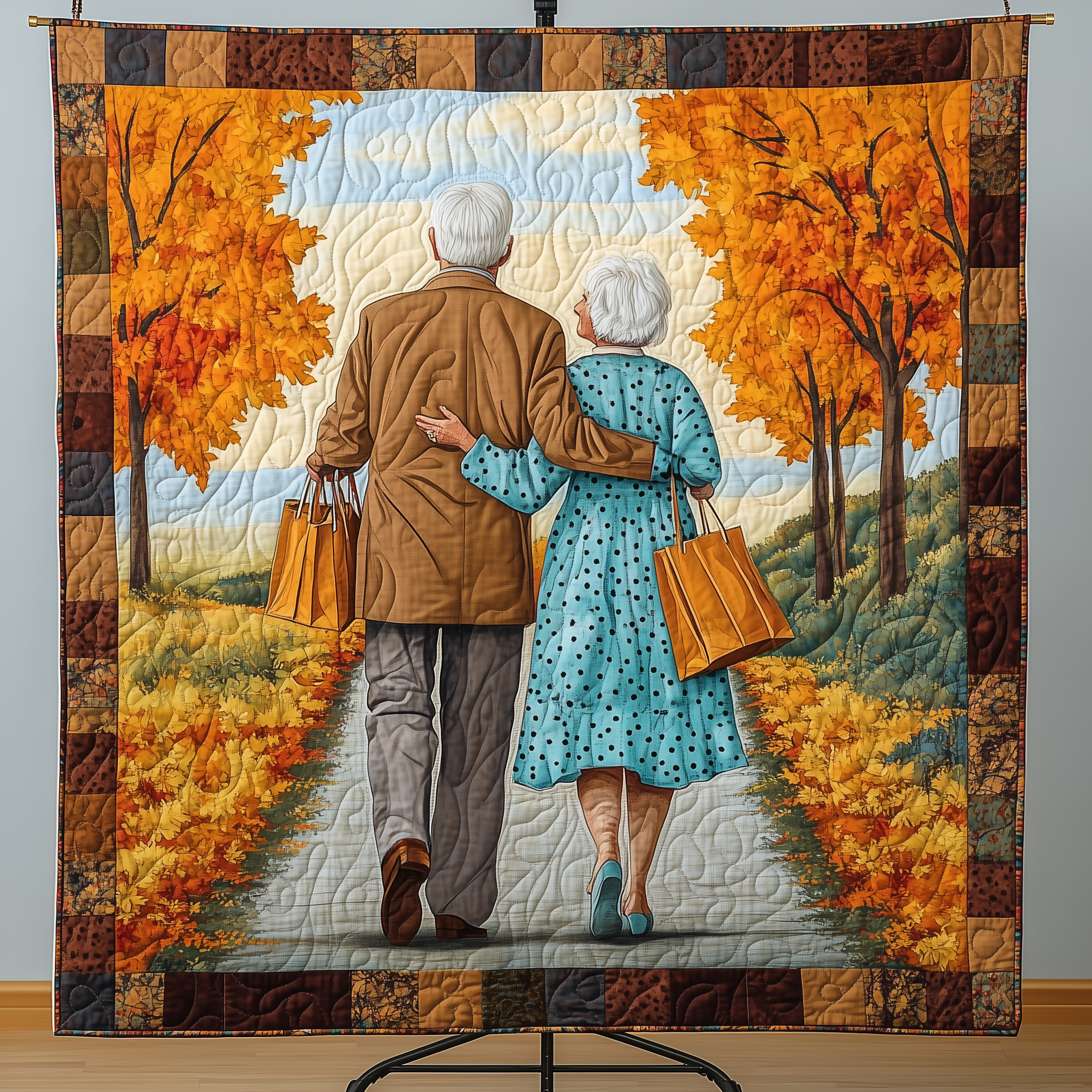 Love's Eternal Pathway Quilted Blanket Feel the Bond of Home with Our Family-Friendly Blanket Love's Eternal Pathway Quilted Blanket Feel the Bond of Home with Our Family-Friendly Blanket