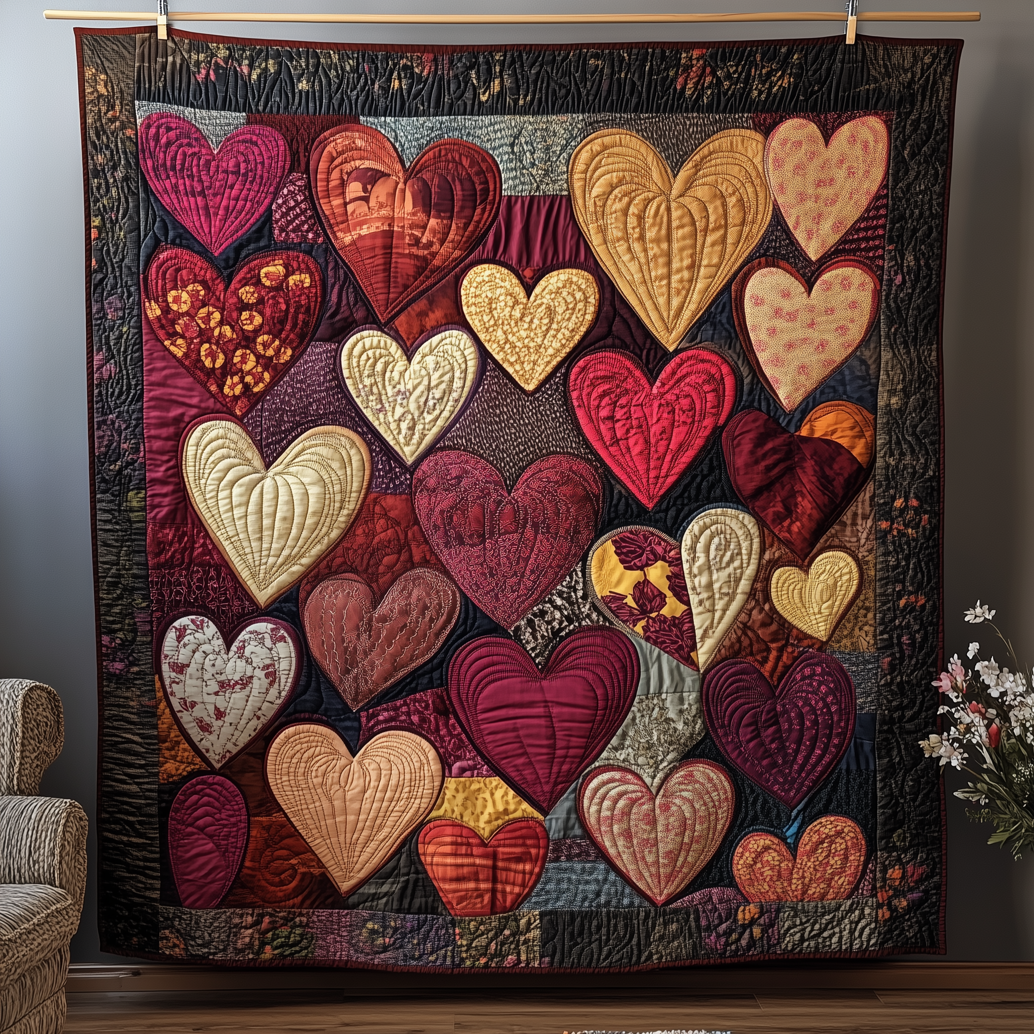 Loving Heart Quilted Blanket Best Throw Blanket Best Valentines Gifts For Mom Loving Heart Quilted Blanket Best Throw Blanket Best Valentines Gifts For Mom