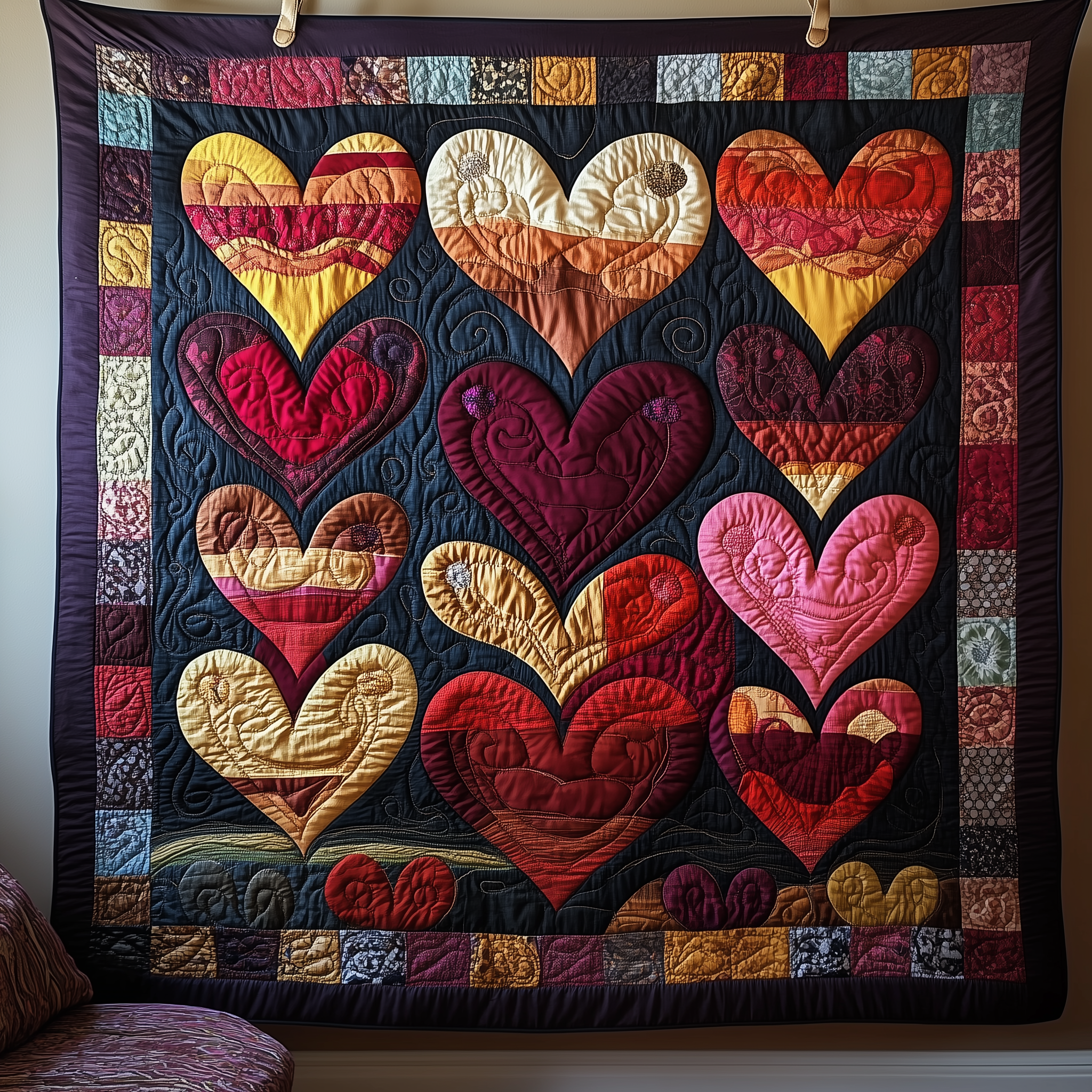 Loving Heart Quilted Blanket Best Throw Blanket Cute Valentines Gifts Loving Heart Quilted Blanket Best Throw Blanket Cute Valentines Gifts