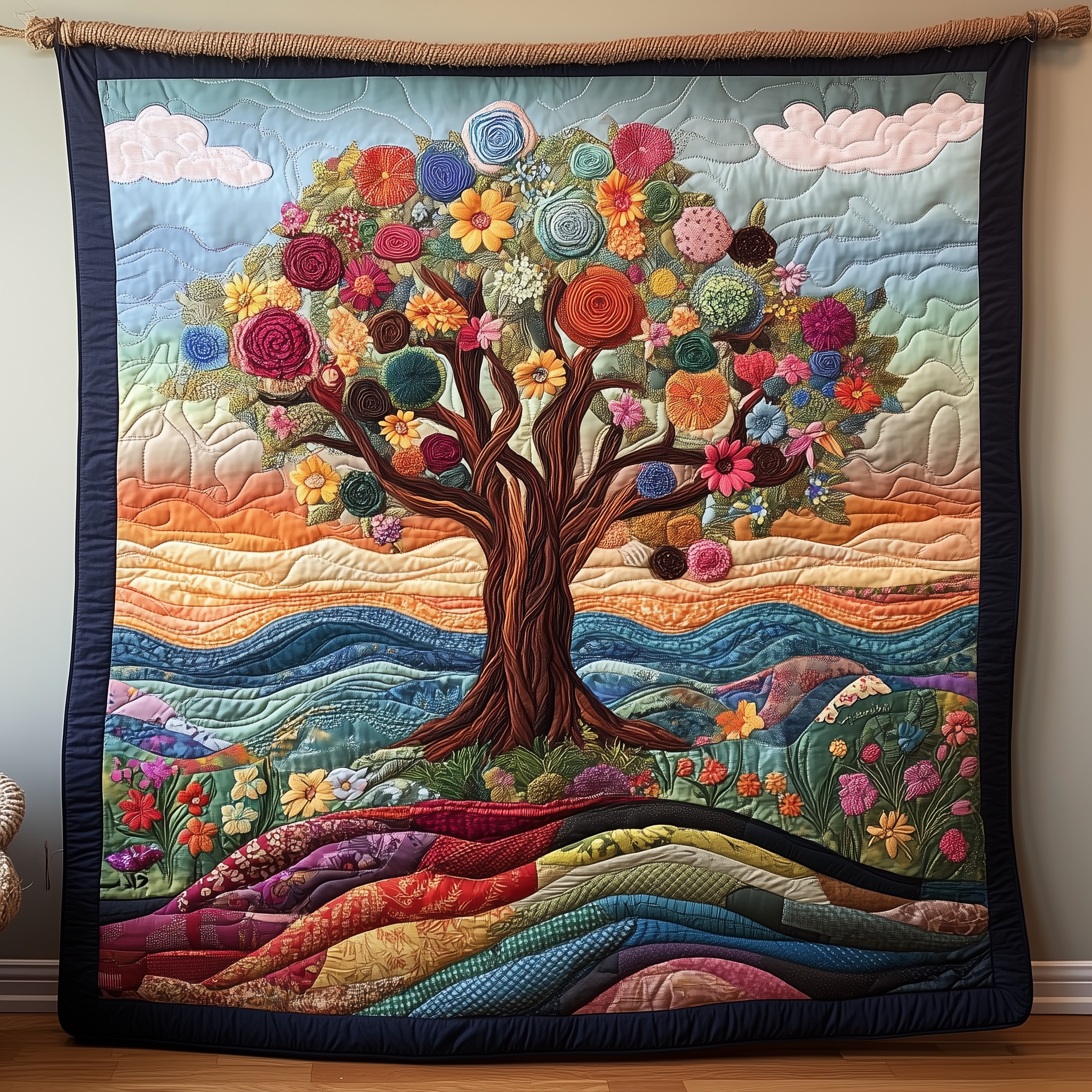 Lush Tree Of Life Quilted Best Throw Blanket Mother's In Law Gifts Mom's Day Lush Tree Of Life Quilted Best Throw Blanket Mother's In Law Gifts Mom's Day