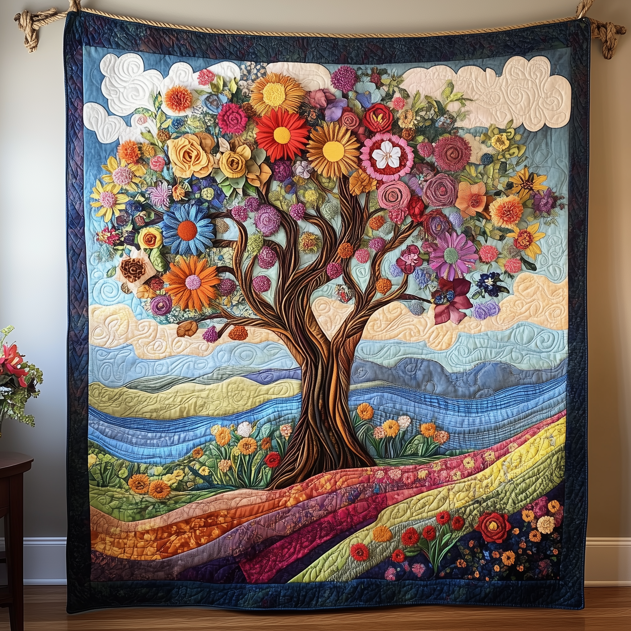 Lush Tree Of Life Quilted Best Throw Blanket Special Birthday Gifts For Mom Lush Tree Of Life Quilted Best Throw Blanket Special Birthday Gifts For Mom