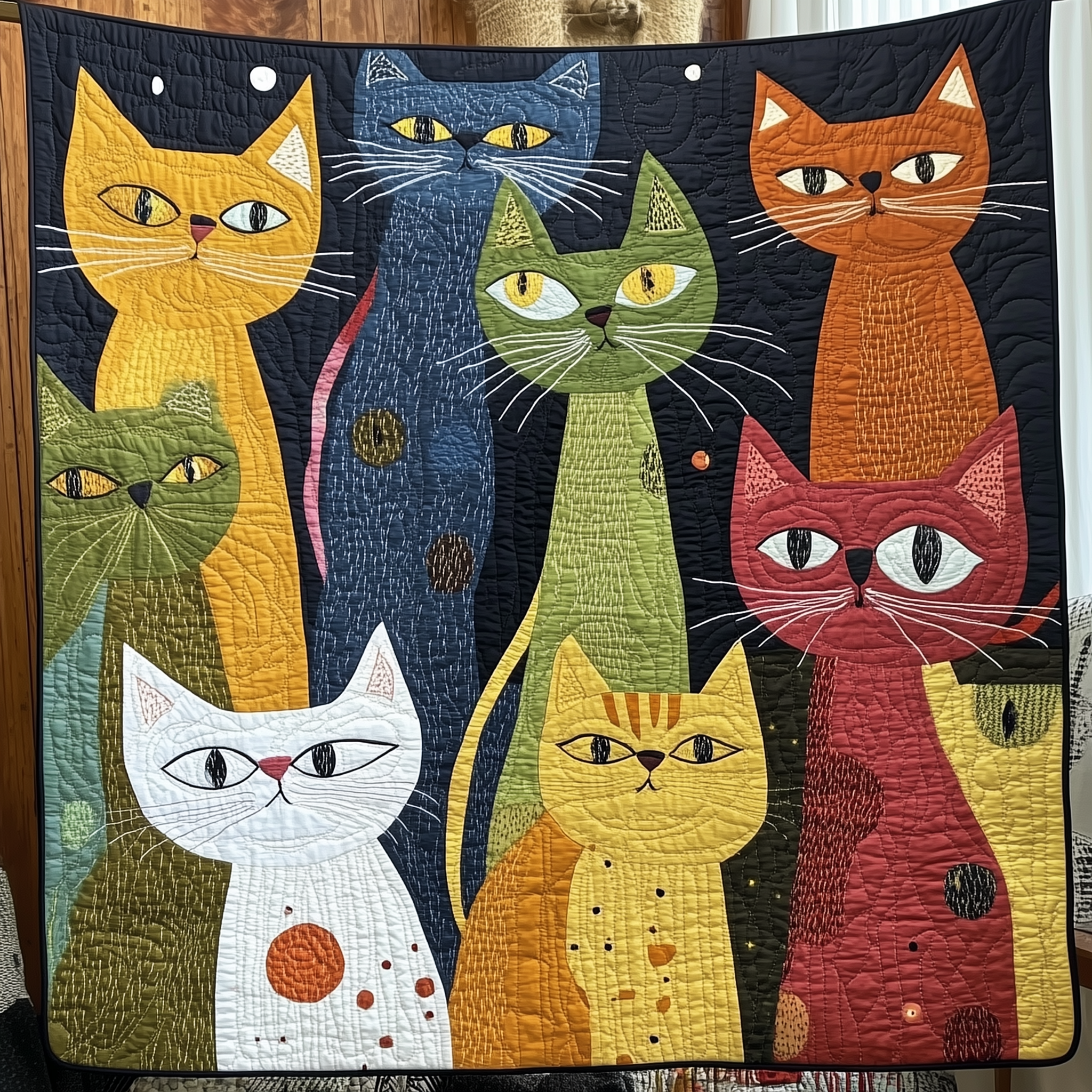 Magic Cat Quilted Blanket Feel the Joy of Togetherness with Our Cozy Blanket Magic Cat Quilted Blanket Feel the Joy of Togetherness with Our Cozy Blanket
