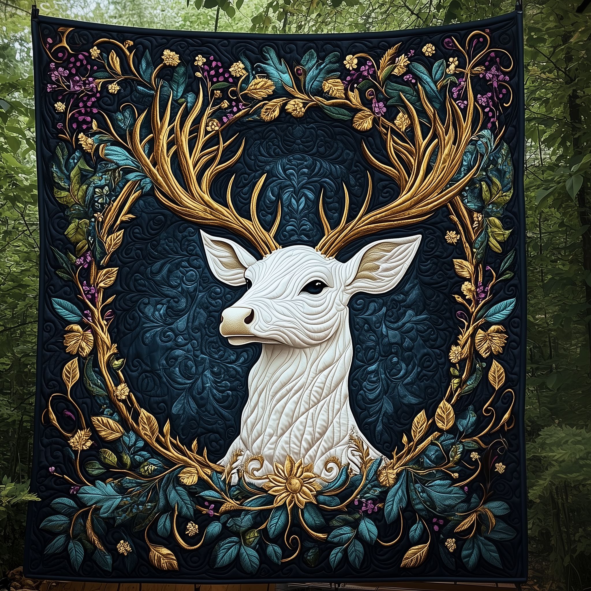Majestic Deer Haven Quilted Blanket Throw Blankets For Couch Gifts For Deer Lovers Majestic Deer Haven Quilted Blanket Throw Blankets For Couch Gifts For Deer Lovers