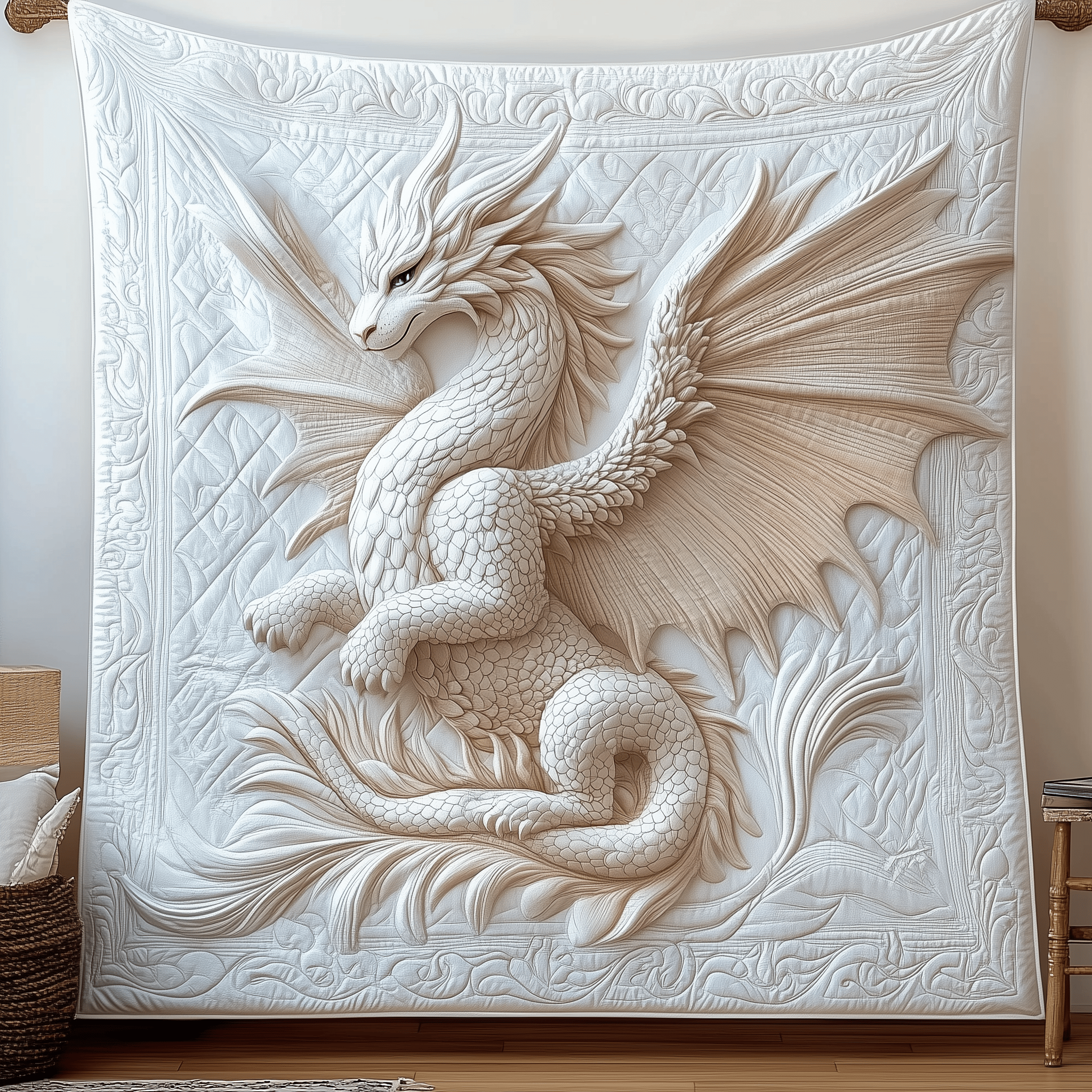 Majestic Dragon Quilted Blanket Feel Inspired by a Blanket That's Anything But Ordinary Majestic Dragon Quilted Blanket Feel Inspired by a Blanket That's Anything But Ordinary