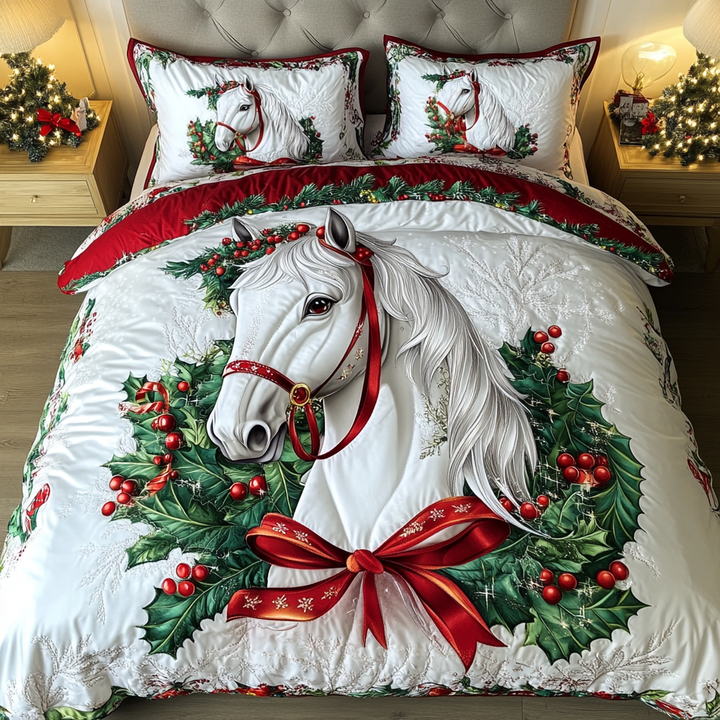 Majestic Gallop Quilted Bedding Set Gifts For Horse People Majestic Gallop Quilted Bedding Set Gifts For Horse People
