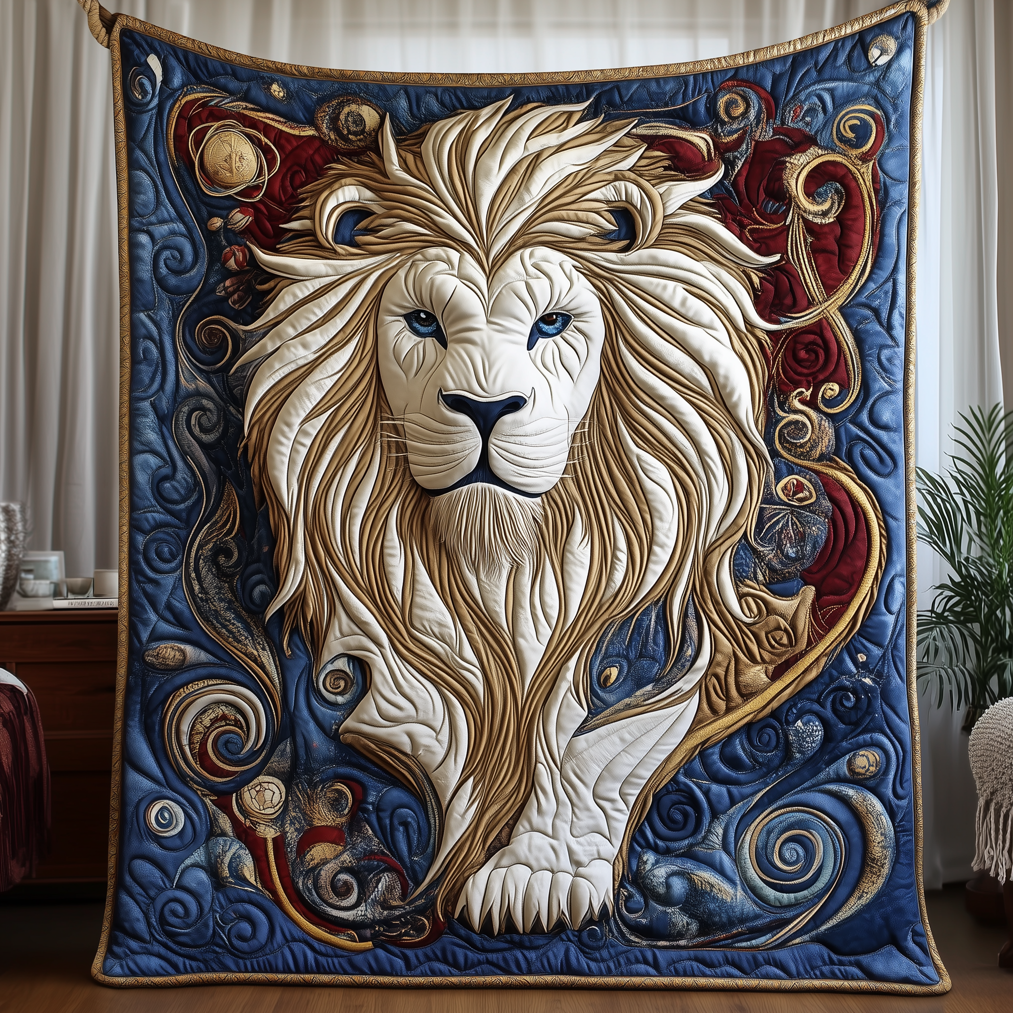 Majestic Leo Zodiac Sign Quilted Blanket Nice Throw Blankets Gift Ideas For Daughter In Law Majestic Leo Zodiac Sign Quilted Blanket Nice Throw Blankets Gift Ideas For Daughter In Law