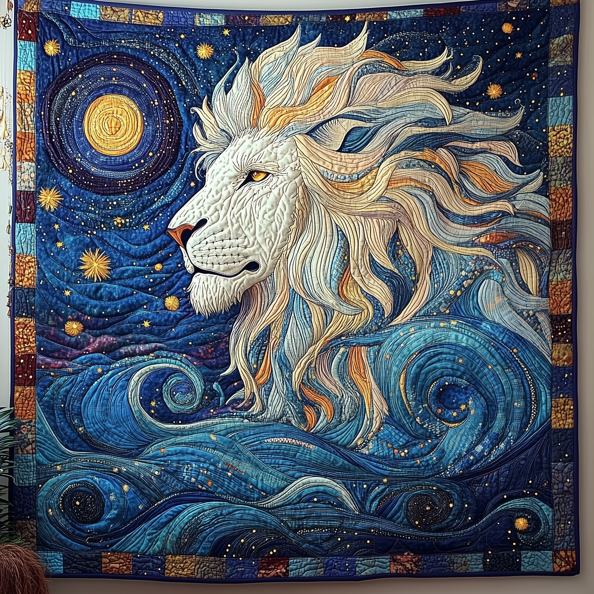 Majestic Leo Zodiac Sign Quilted Blanket Nice Throw Blankets Mom And Daughter Gifts Majestic Leo Zodiac Sign Quilted Blanket Nice Throw Blankets Mom And Daughter Gifts