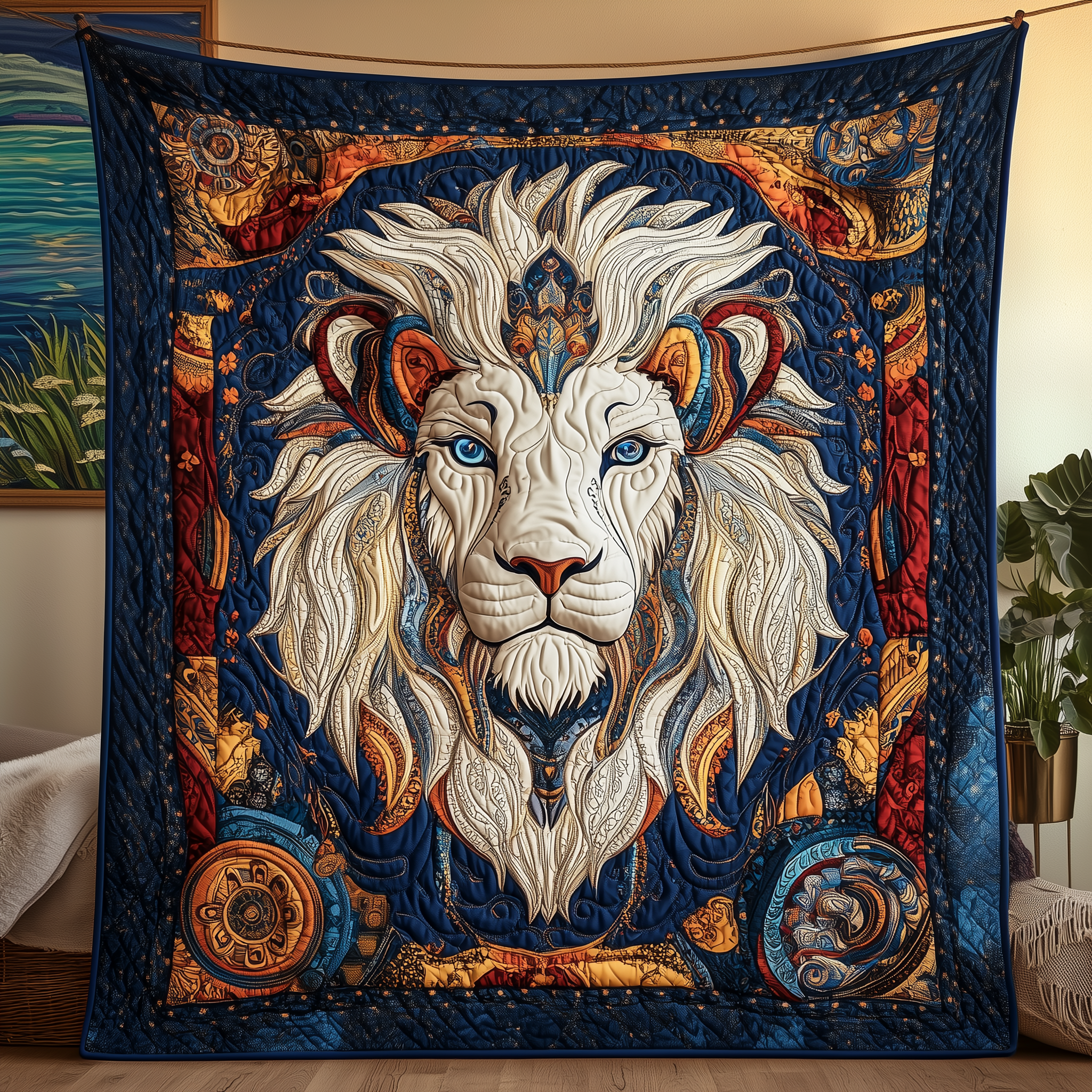 Majestic Leo Zodiac Sign Quilted Blanket Nice Throw Blankets Necklace From Dad To Daughter Majestic Leo Zodiac Sign Quilted Blanket Nice Throw Blankets Necklace From Dad To Daughter