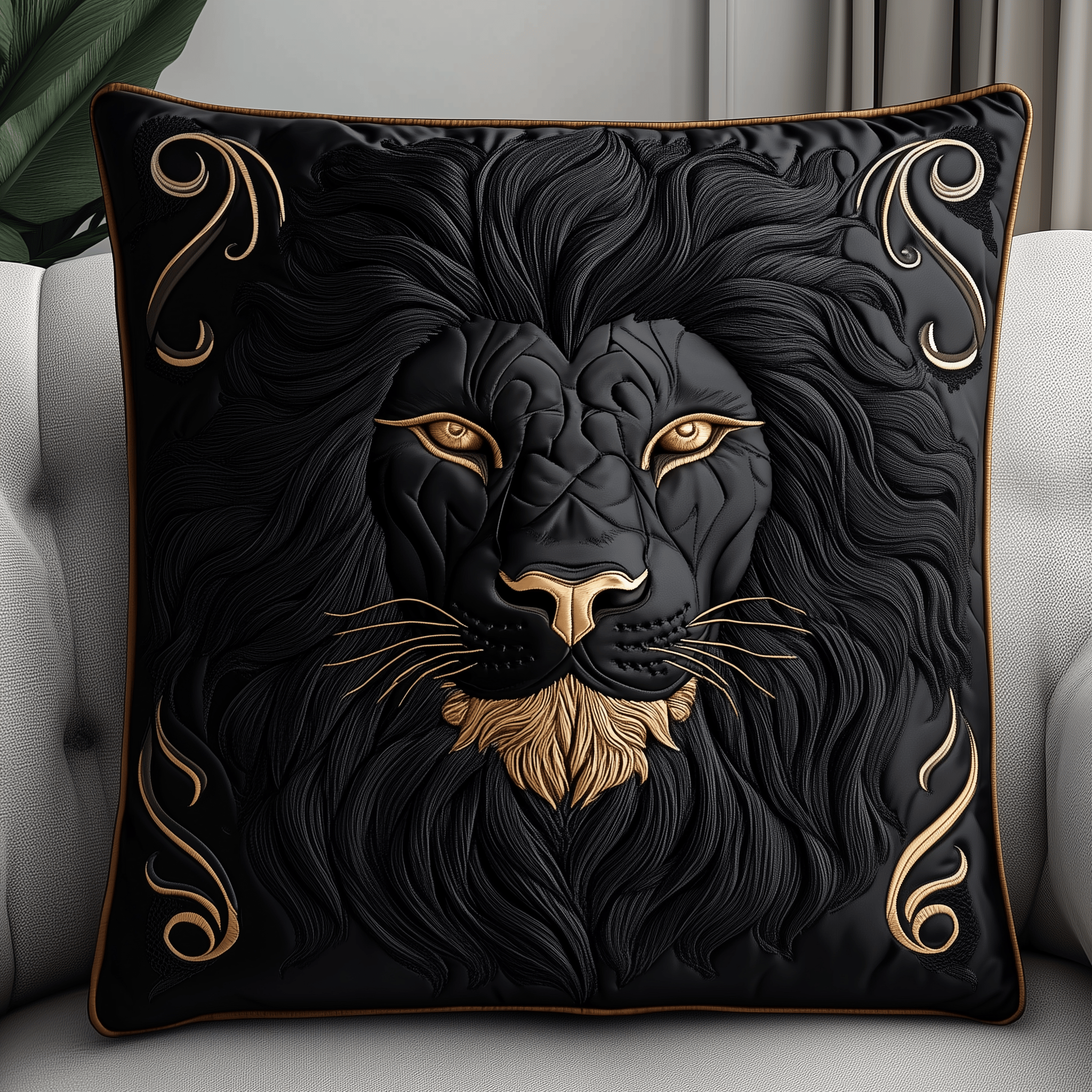 Majestic Lion Quilted Pillow Case Bring Joy to Your Bedroom with HolidayThemed Pillow Cases Majestic Lion Quilted Pillow Case Bring Joy to Your Bedroom with HolidayThemed Pillow Cases