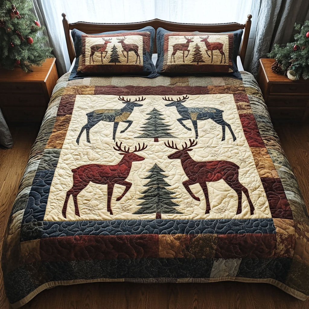 Majestic Stag Quilted Bedding Set Deer Gifts For Him Majestic Stag Quilted Bedding Set Deer Gifts For Him