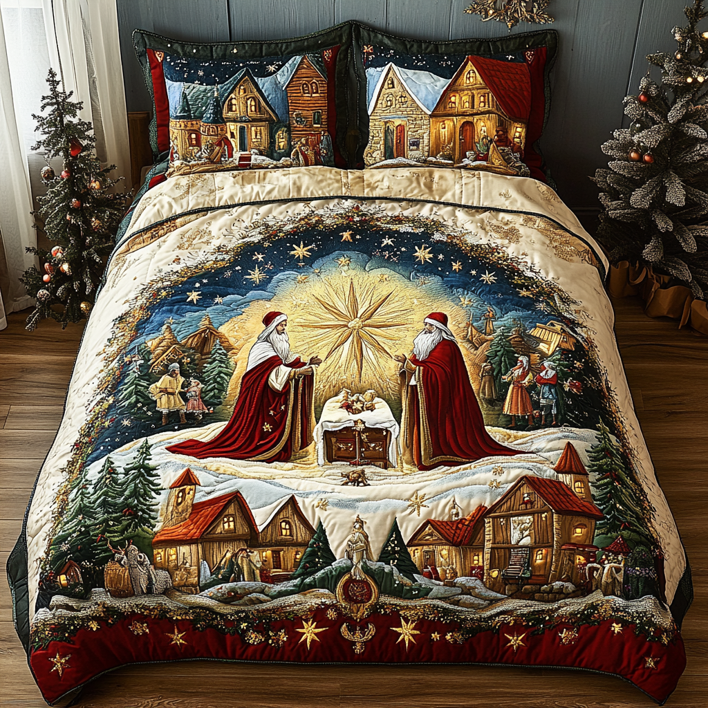Manger Light Quilted Bedding Set Secret Santa Gift Ideas Manger Light Quilted Bedding Set Secret Santa Gift Ideas