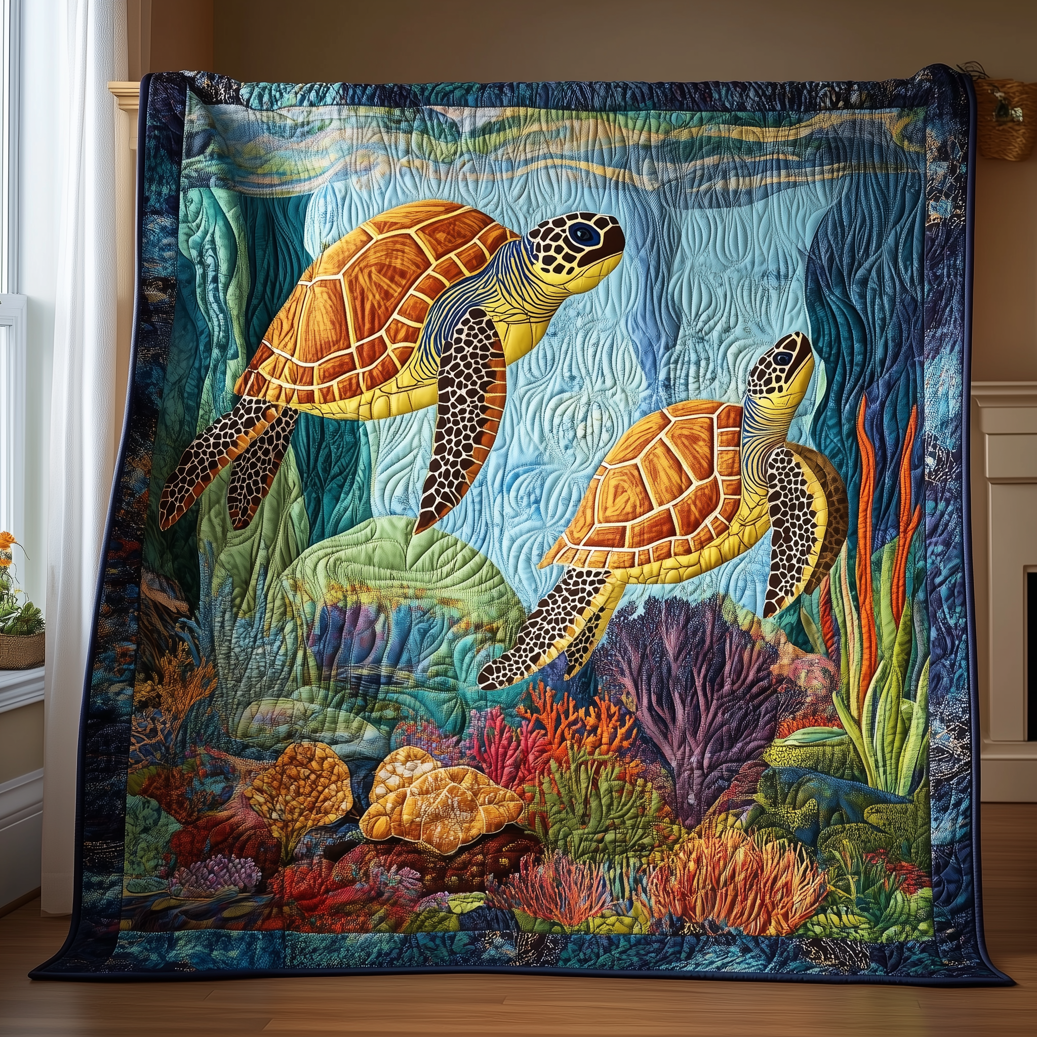 Marine Life Quilted Blanket Experience True Personal Comfort with Our Blanket Marine Life Quilted Blanket Experience True Personal Comfort with Our Blanket