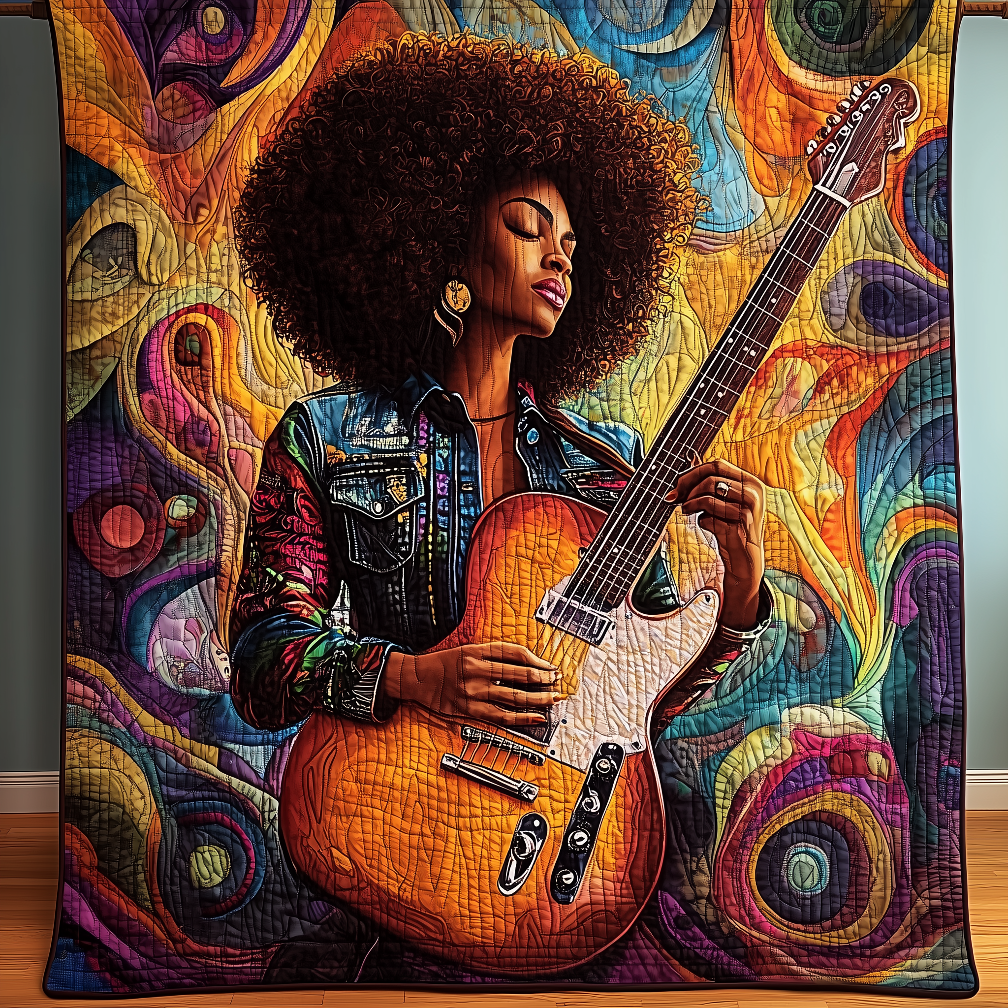 Melanin And Melody Quilted Blanket Unique Throw Blanket Item Merch African American Black History Month Gifts For Her Melanin And Melody Quilted Blanket Unique Throw Blanket Item Merch African American Black History Month Gifts For Her