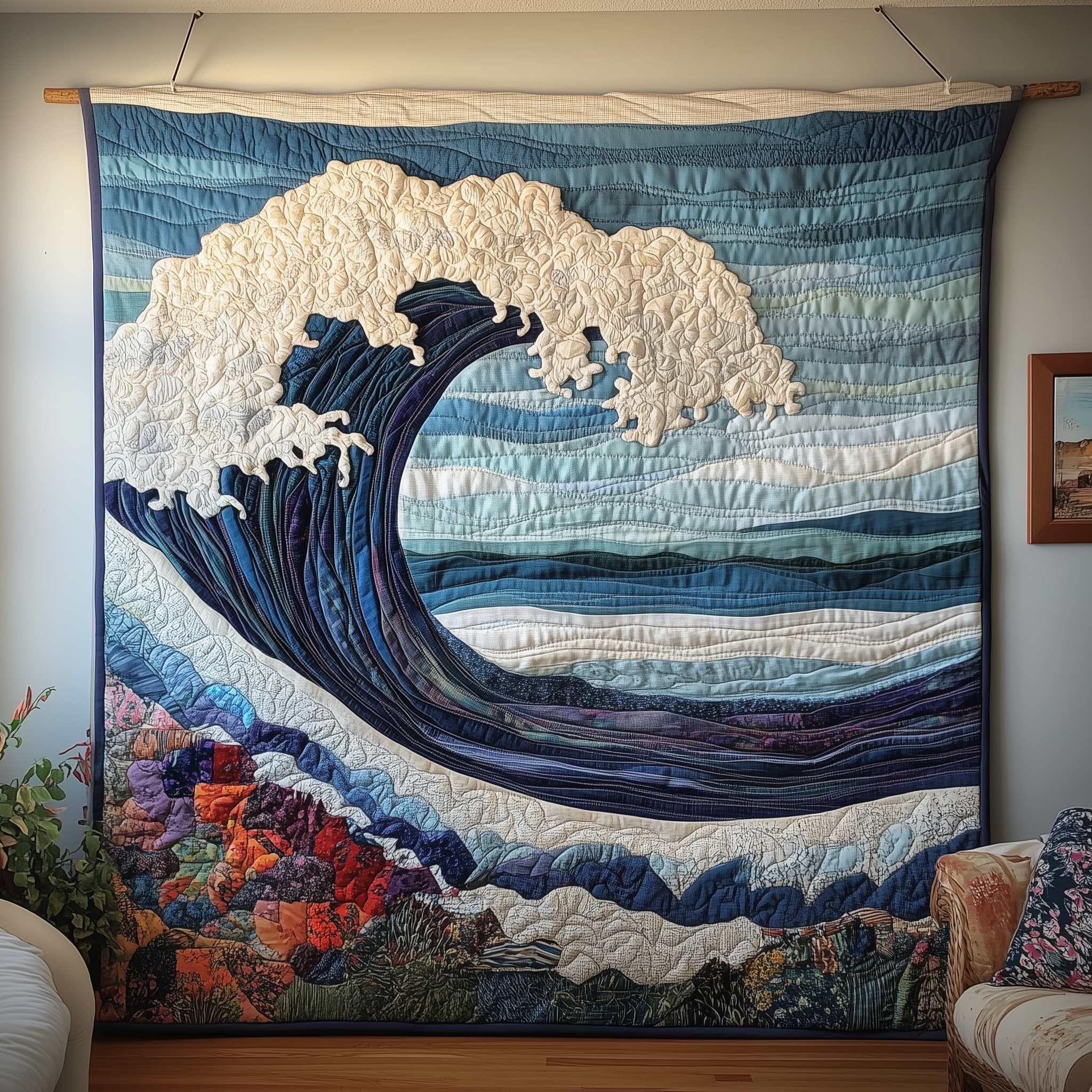 Melody Of Waves Quilted Blanket Best Throw Blanket Gifts For Boyfriend Birthday Ideas Melody Of Waves Quilted Blanket Best Throw Blanket Gifts For Boyfriend Birthday Ideas
