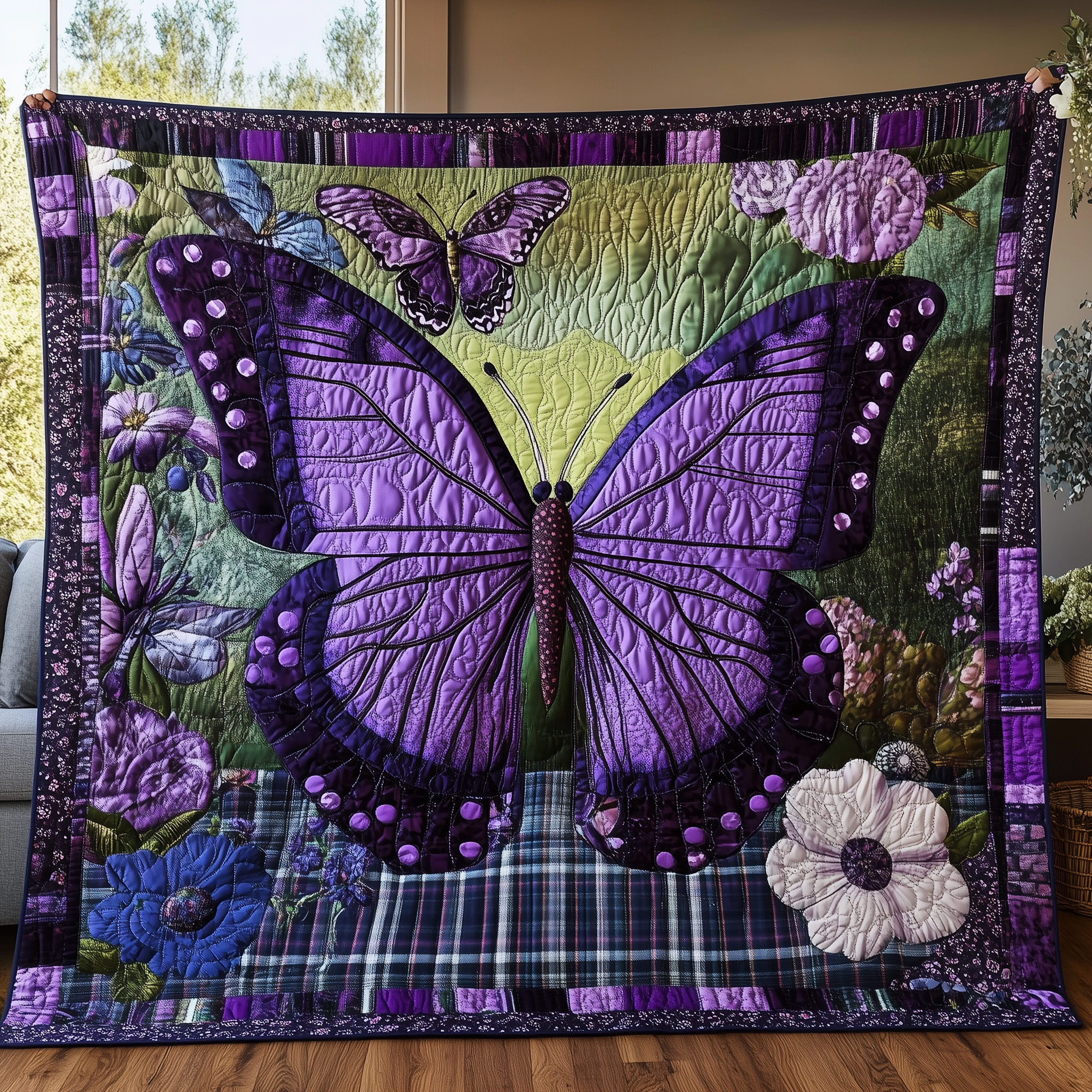 Midnight Butterfly Quilted Blanket Perfect for All Seasons: A Blanket You'll Always Need Midnight Butterfly Quilted Blanket Perfect for All Seasons: A Blanket You'll Always Need