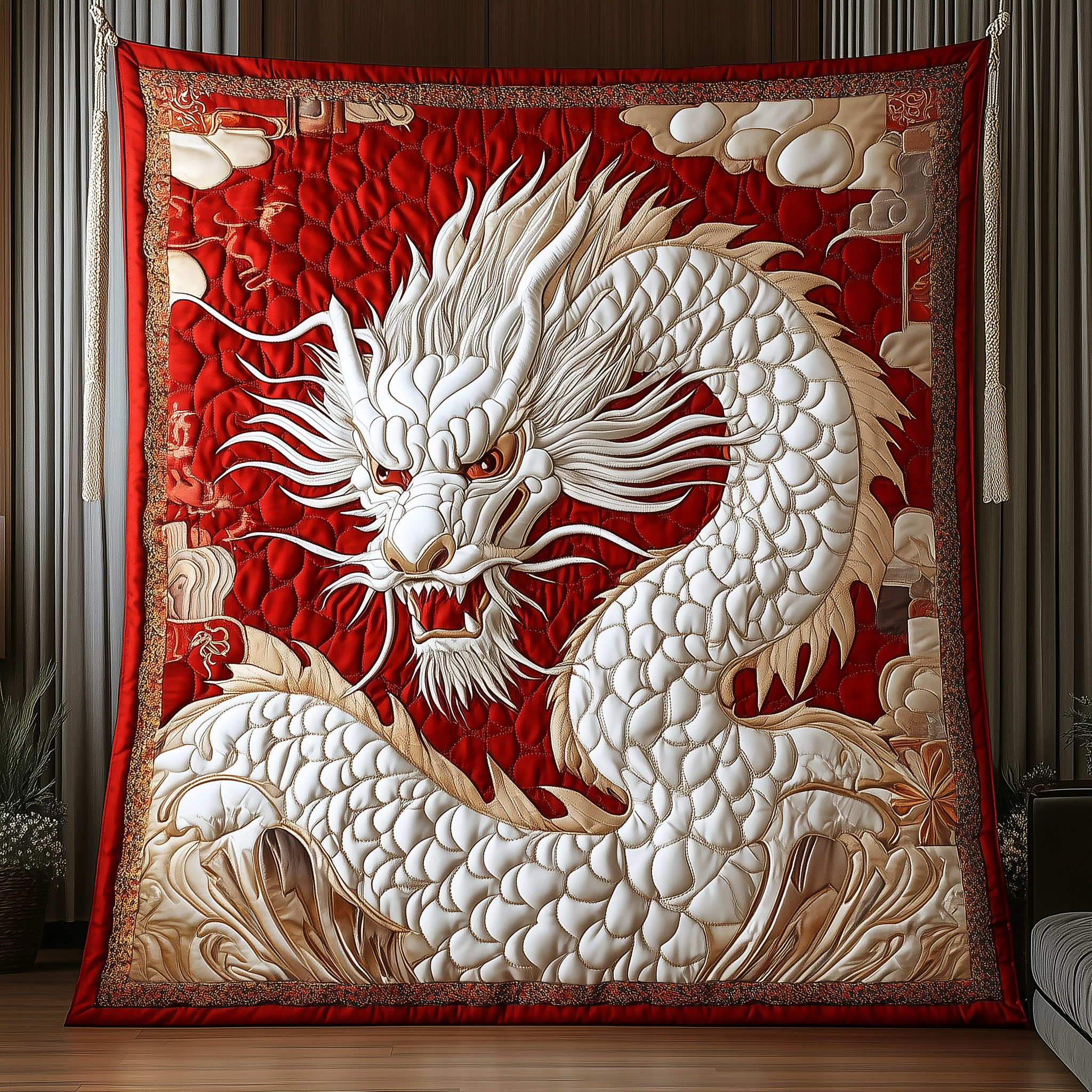 Mighty Dragon Quilted Blanket Nice Throw Blankets Great Dragon Gifts For Husband Mighty Dragon Quilted Blanket Nice Throw Blankets Great Dragon Gifts For Husband