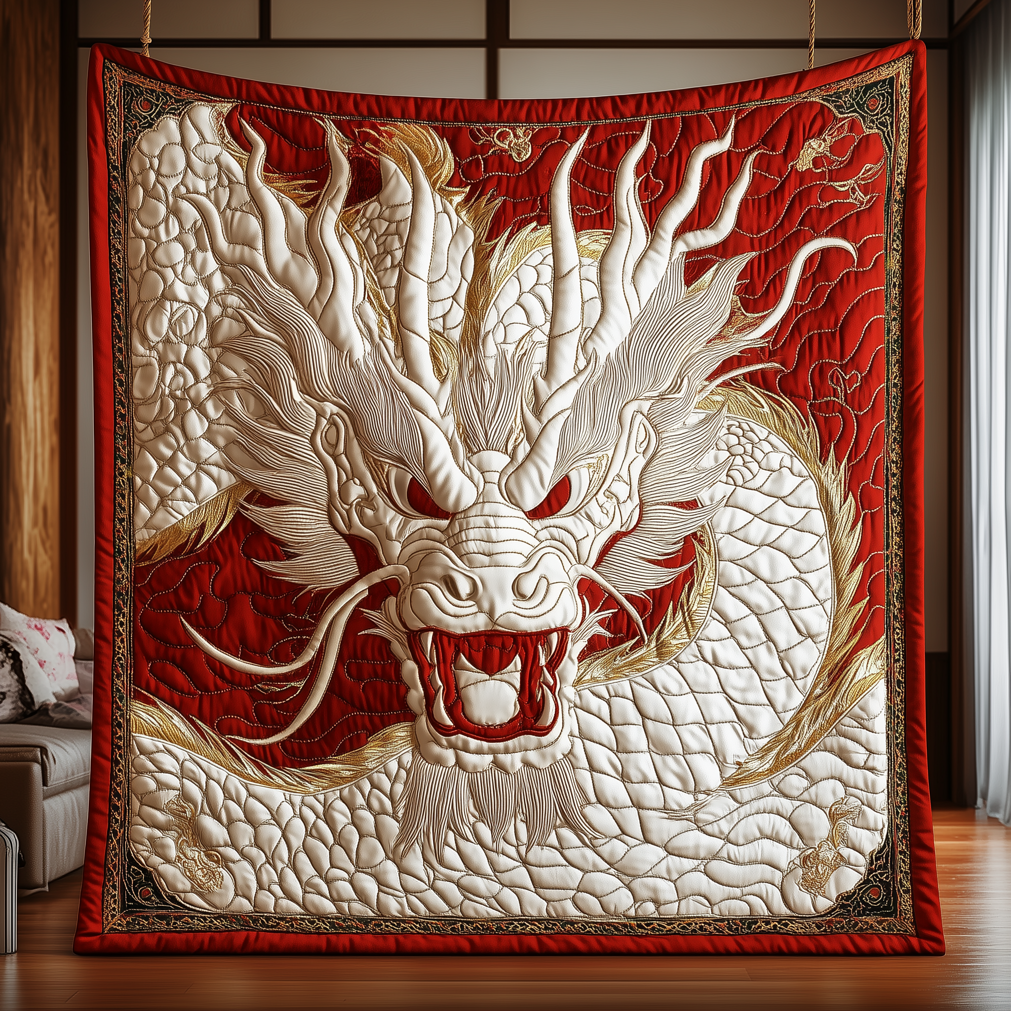 Mighty Dragon Quilted Blanket Nice Throw Blankets Unique Gifts For Dragon Lovers Mighty Dragon Quilted Blanket Nice Throw Blankets Unique Gifts For Dragon Lovers