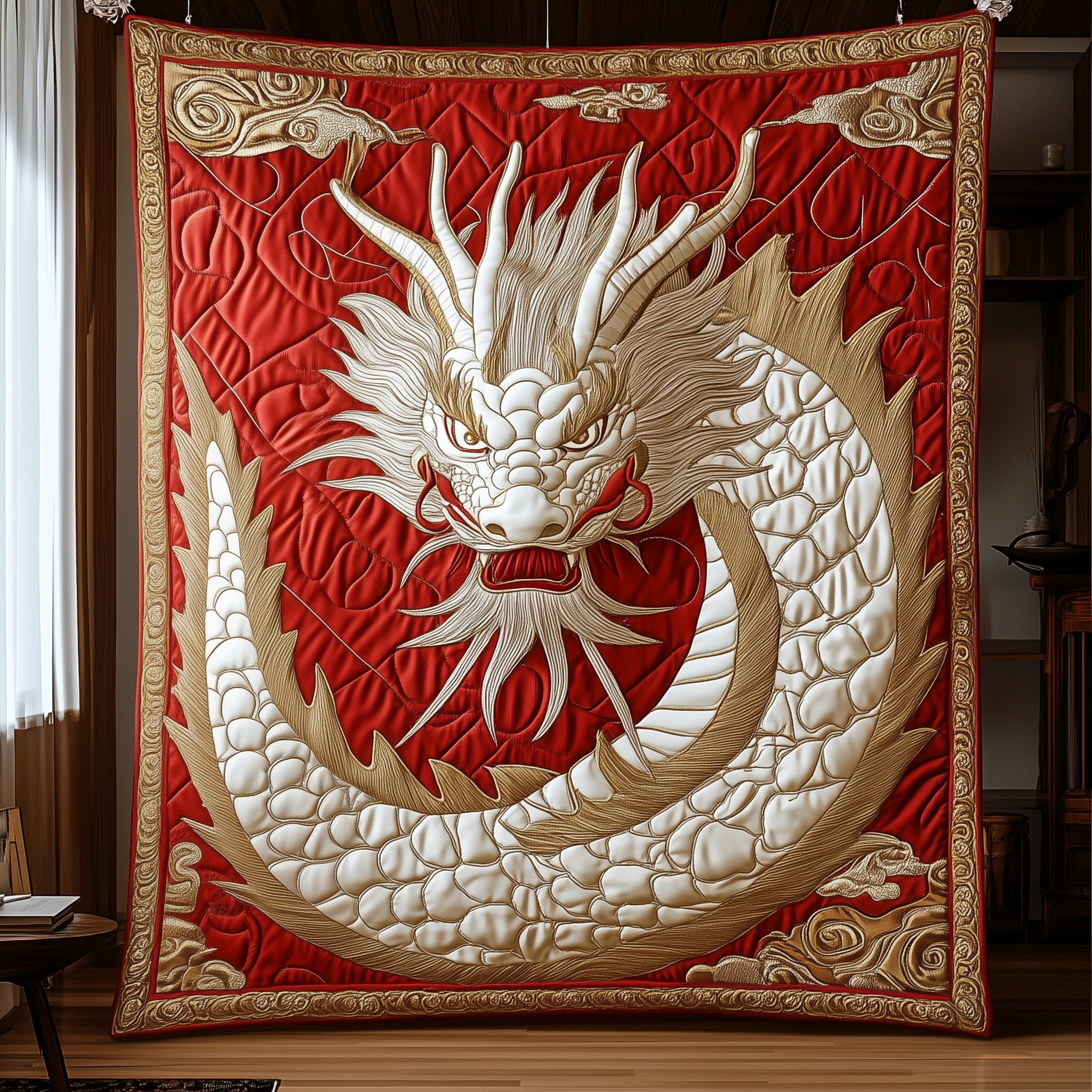 Mighty Dragon Quilted Blanket Throw Blankets For Couch Dragon Gift Items Mighty Dragon Quilted Blanket Throw Blankets For Couch Dragon Gift Items