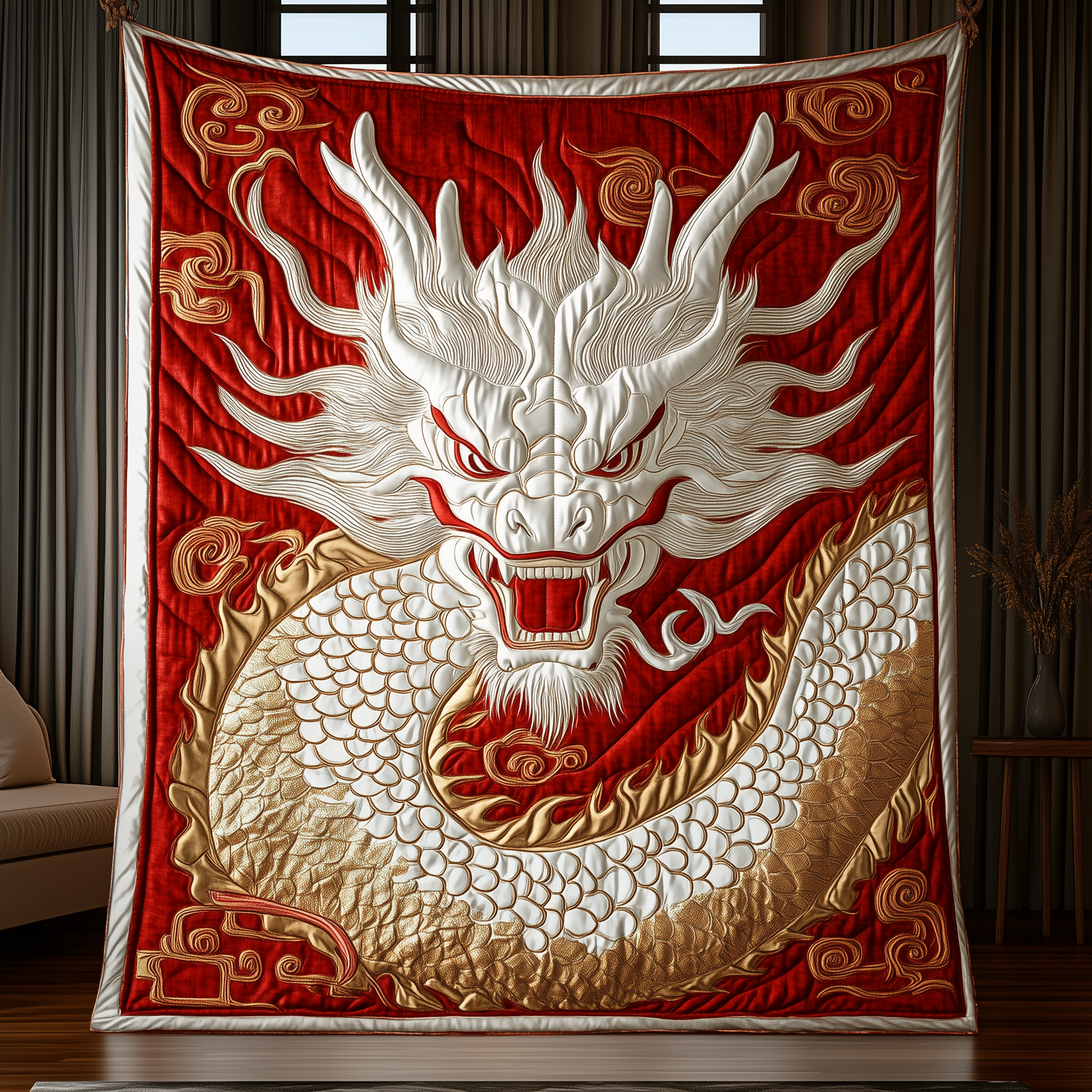 Mighty Dragon Quilted Blanket Throw Blankets For Couch Presents For Dragon Lovers Mighty Dragon Quilted Blanket Throw Blankets For Couch Presents For Dragon Lovers