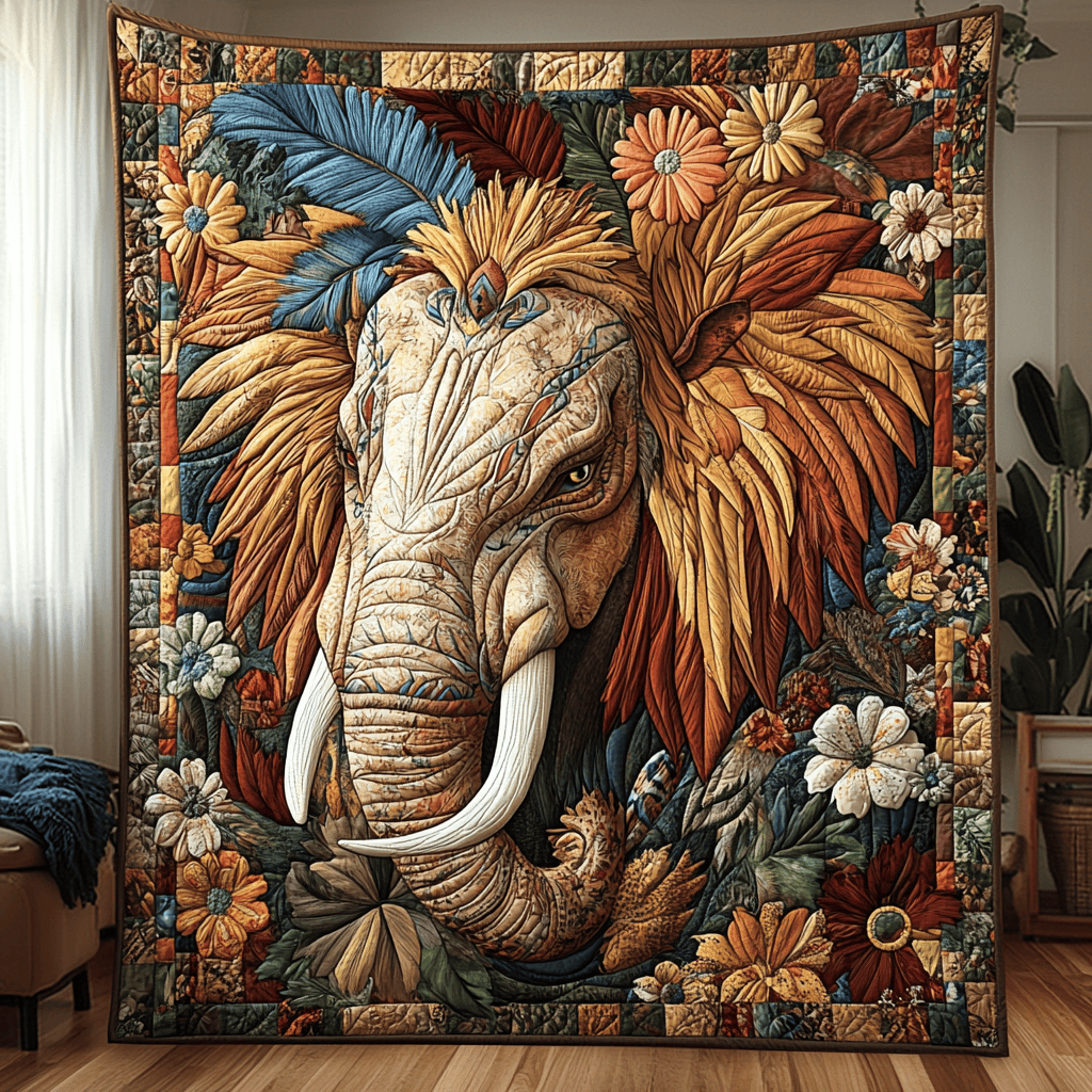 Mighty Elephant Quilted Blanket Feel the Luxury of a Blanket That Stands Out Mighty Elephant Quilted Blanket Feel the Luxury of a Blanket That Stands Out