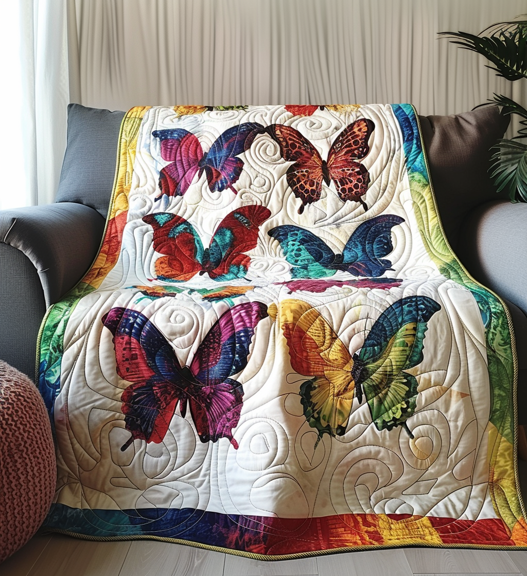Monarch Haven Quilted Blanket Butterfly Birthday Gifts Monarch Haven Quilted Blanket Butterfly Birthday Gifts