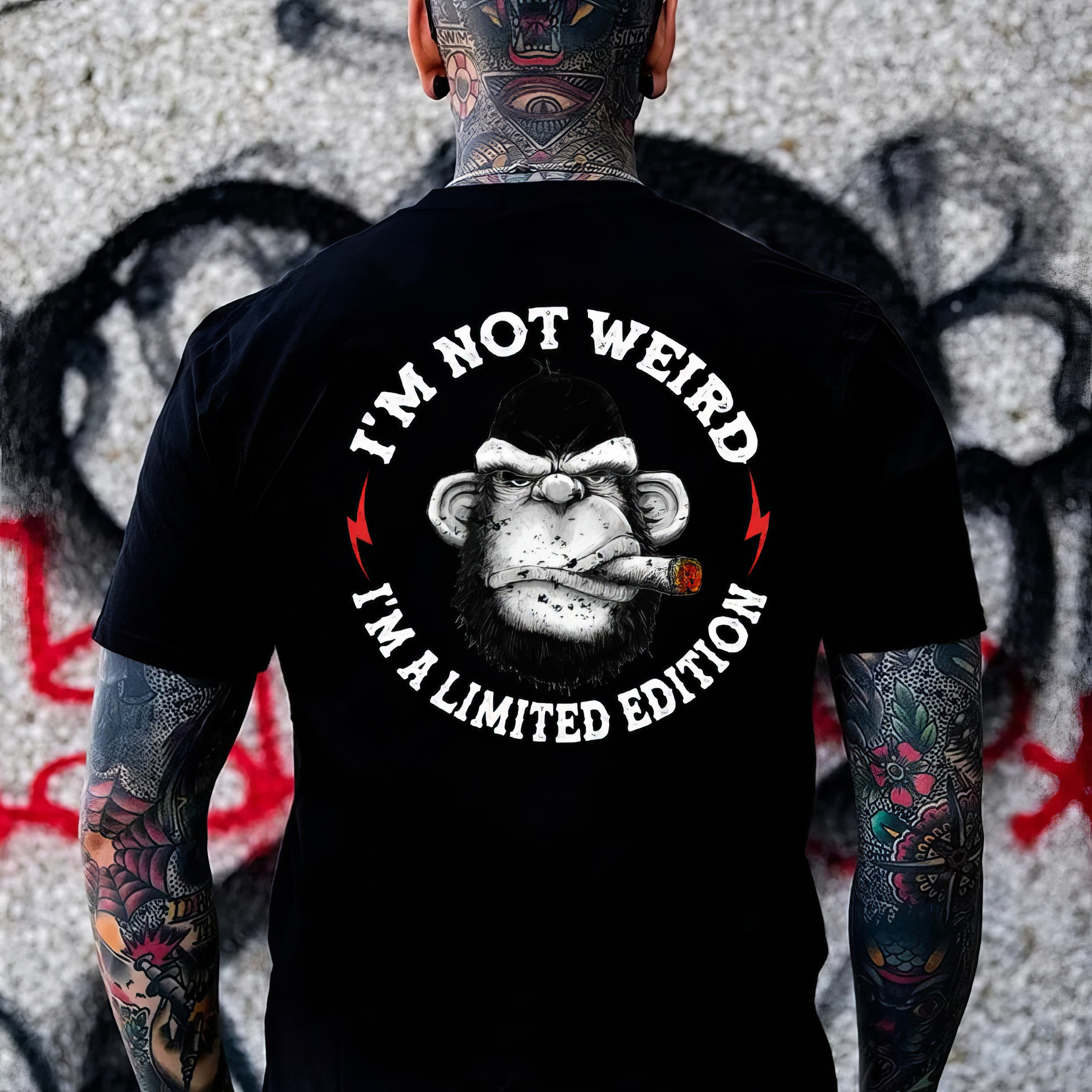 Monkey I'M Not Weird I'M A Limited Edition T-Shirt Fathers Day Gift From Daughter Monkey I'M Not Weird I'M A Limited Edition T-Shirt Fathers Day Gift From Daughter