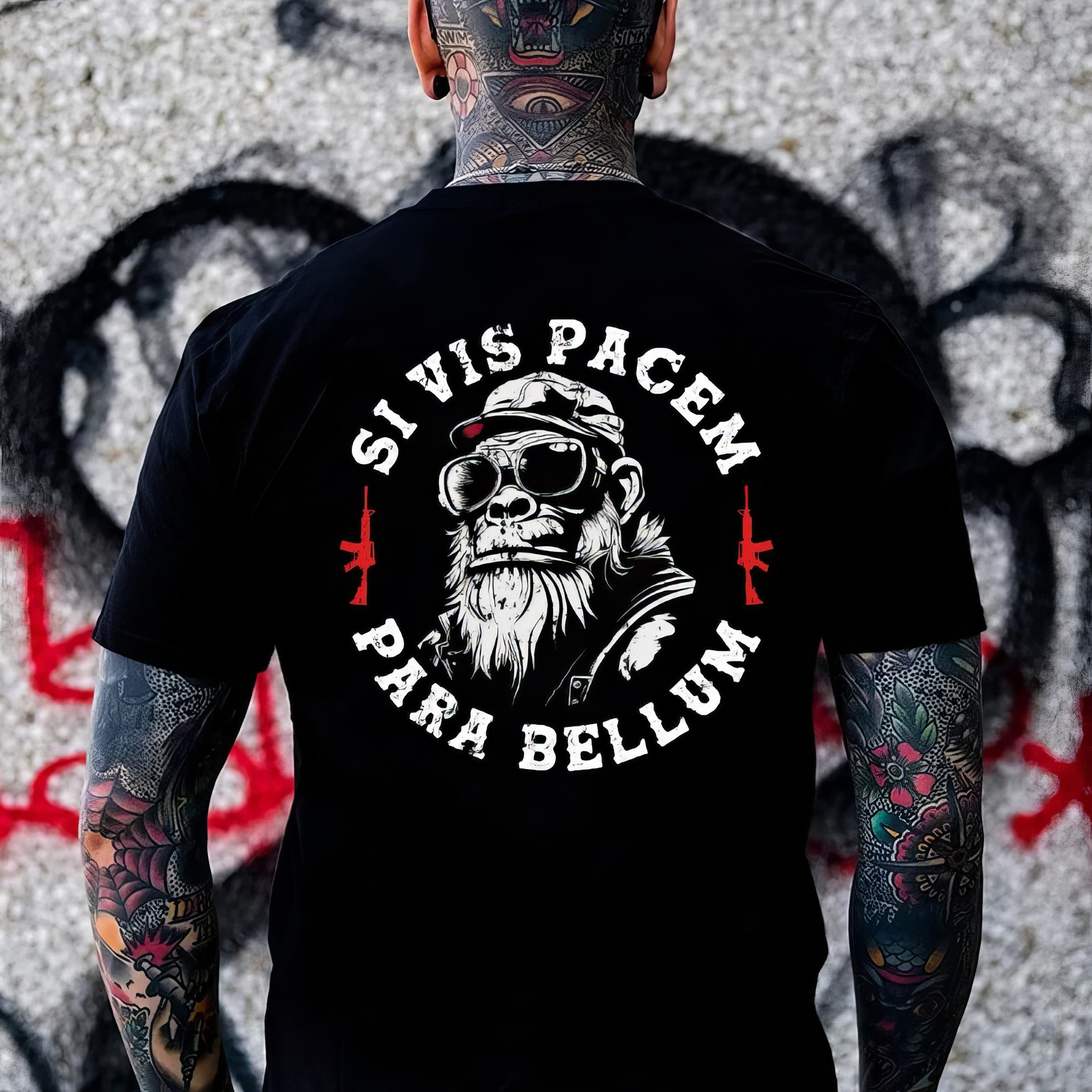 Monkey Latin Quote Si Vis Pacem Para Bellum T-Shirt Unique Father'S Day Gifts Monkey Latin Quote Si Vis Pacem Para Bellum T-Shirt Unique Father'S Day Gifts